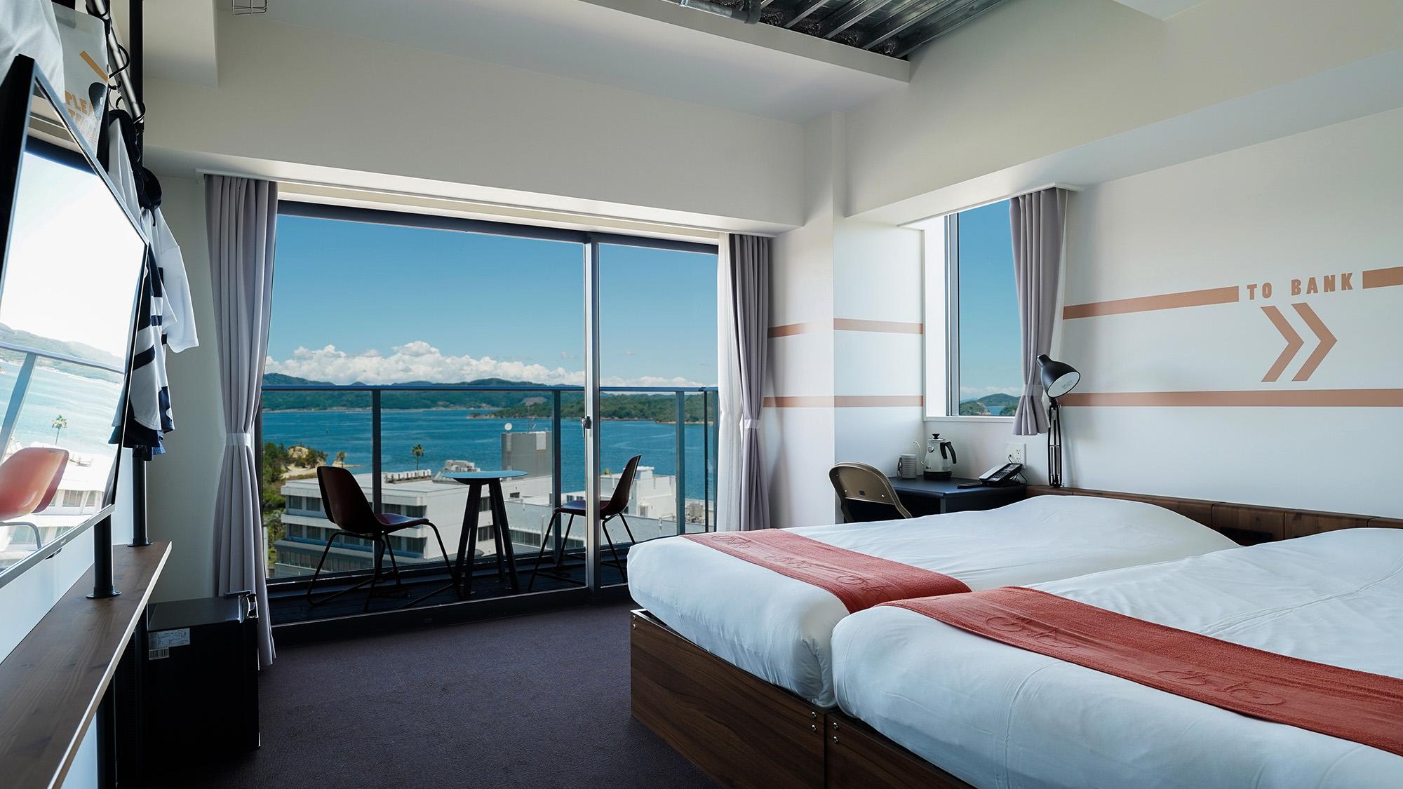 Ocean, Superior, Twin Beds, Bank View, Ocean View, Terrace