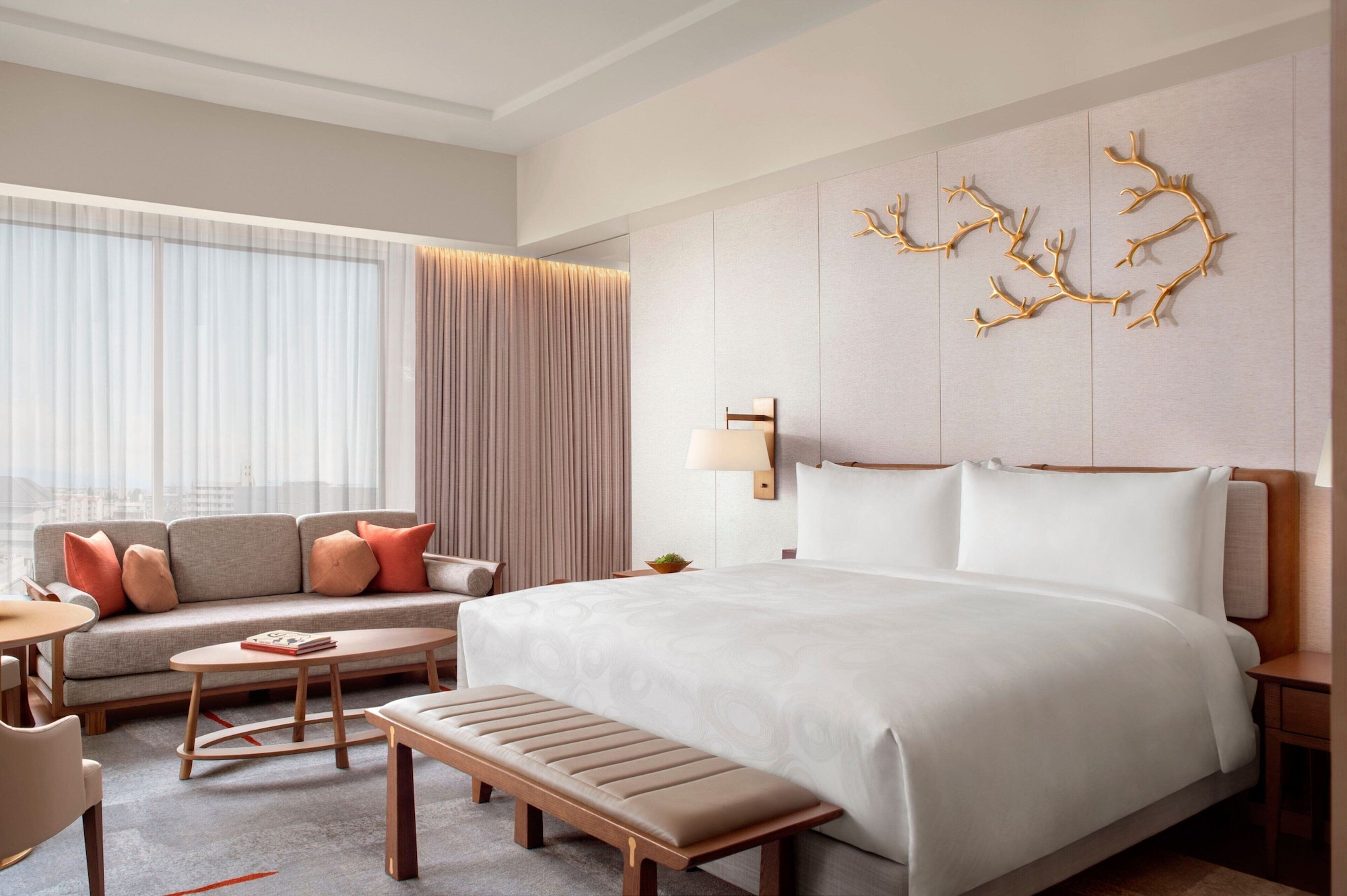 غرفة ديلوكس بسرير كينج بإطلالة على المدينة، JW Marriott Hotel Nara 3/3