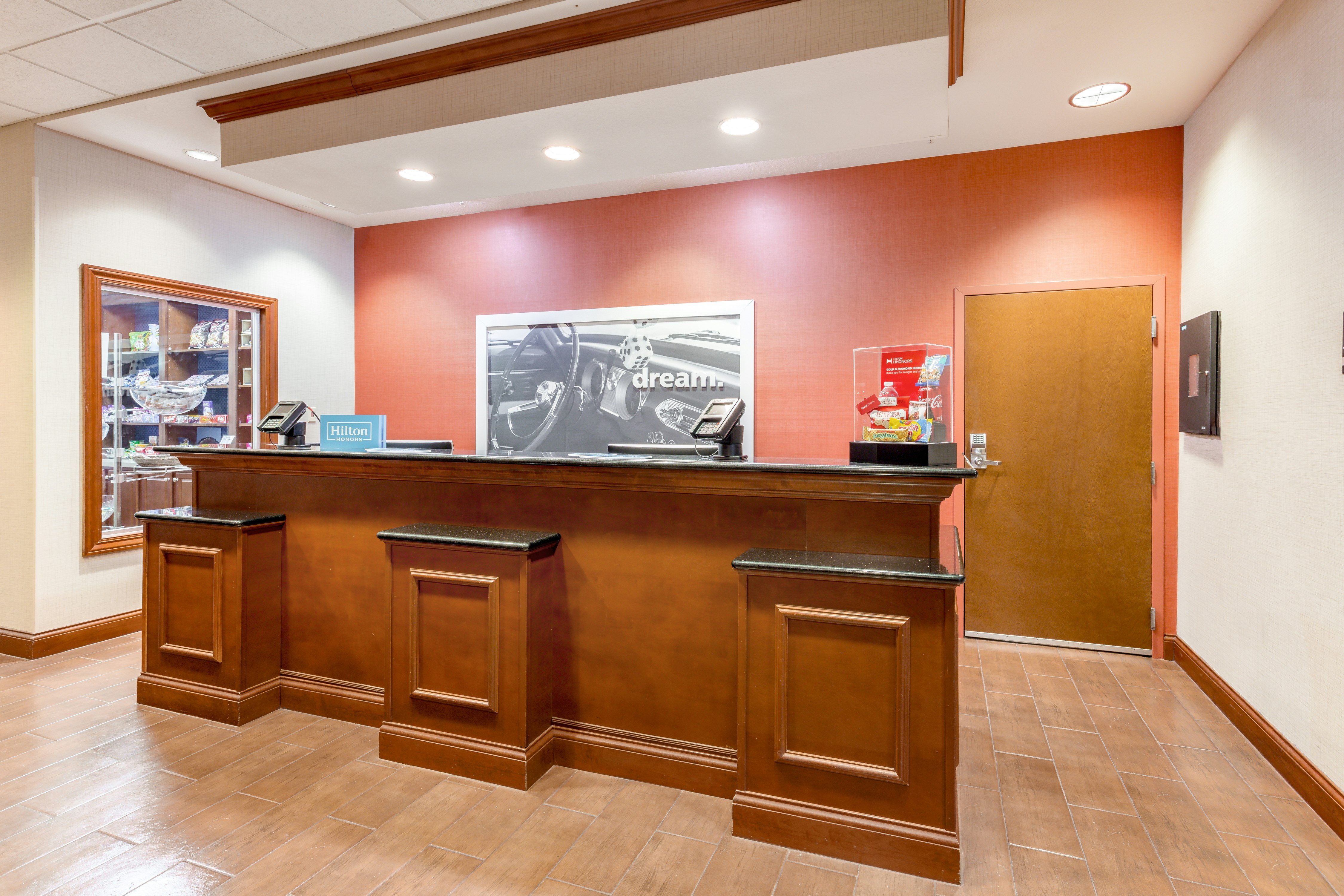 Lobby at Hampton Inn Auburn, AUBURN - IN