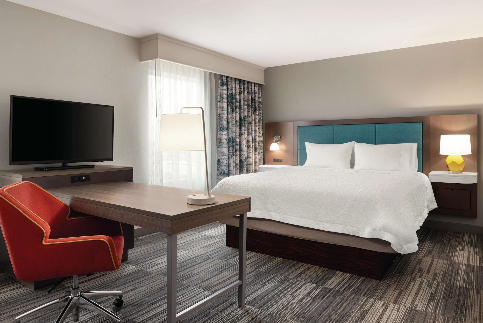 جناح استوديو بسرير كينج مع أريكة، Hampton Inn Champaign Southwest 3/4