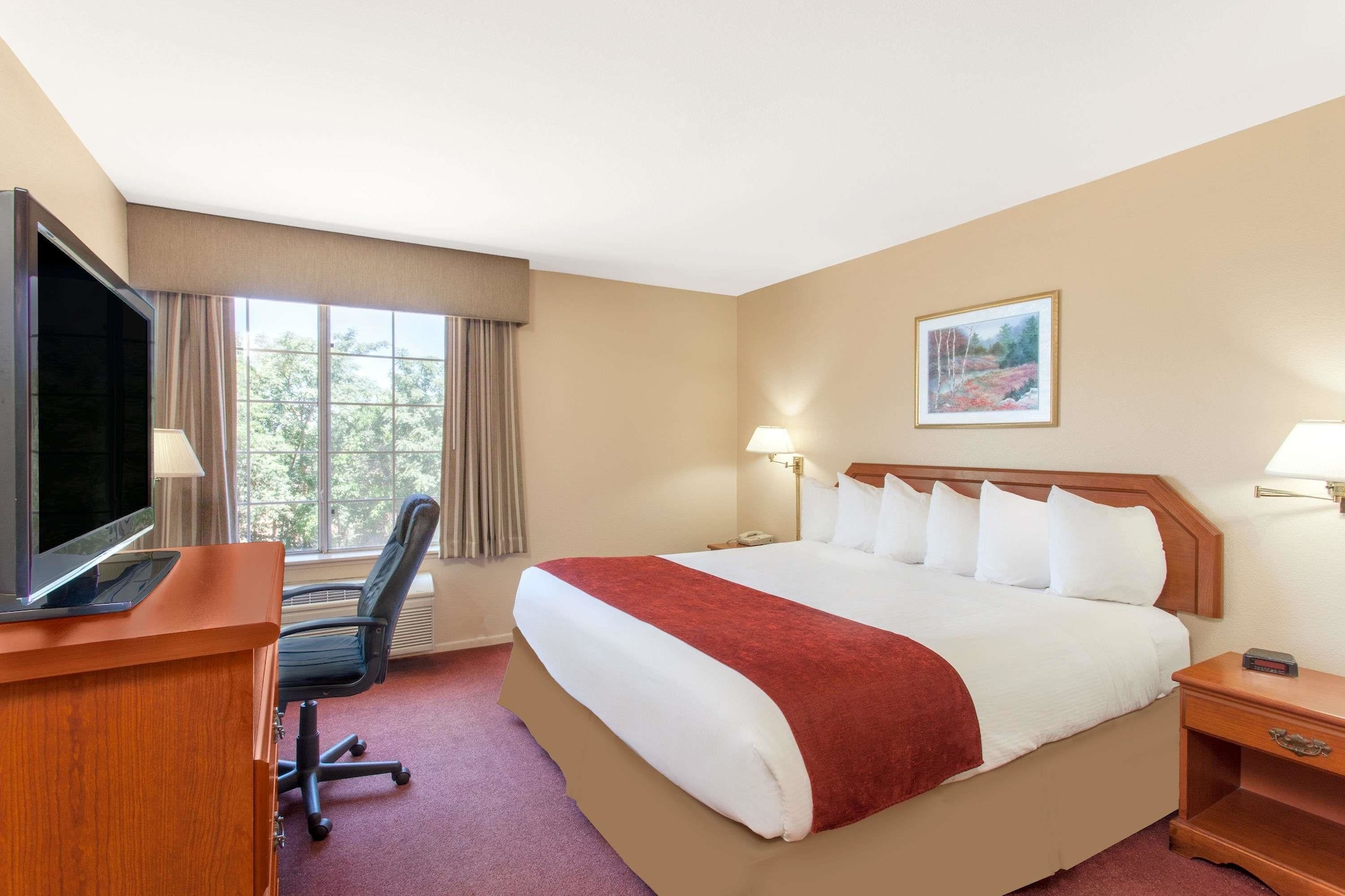 غرفة ديلوكس بسريرين كوين، Ramada By Wyndham Fresno Northwest 2/10