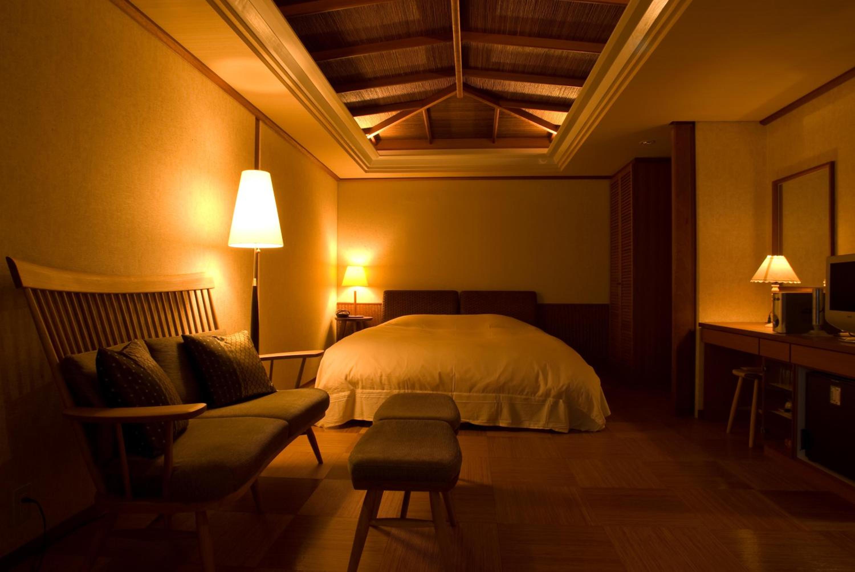 Room, Double Bed, Semi Outdoor Bath