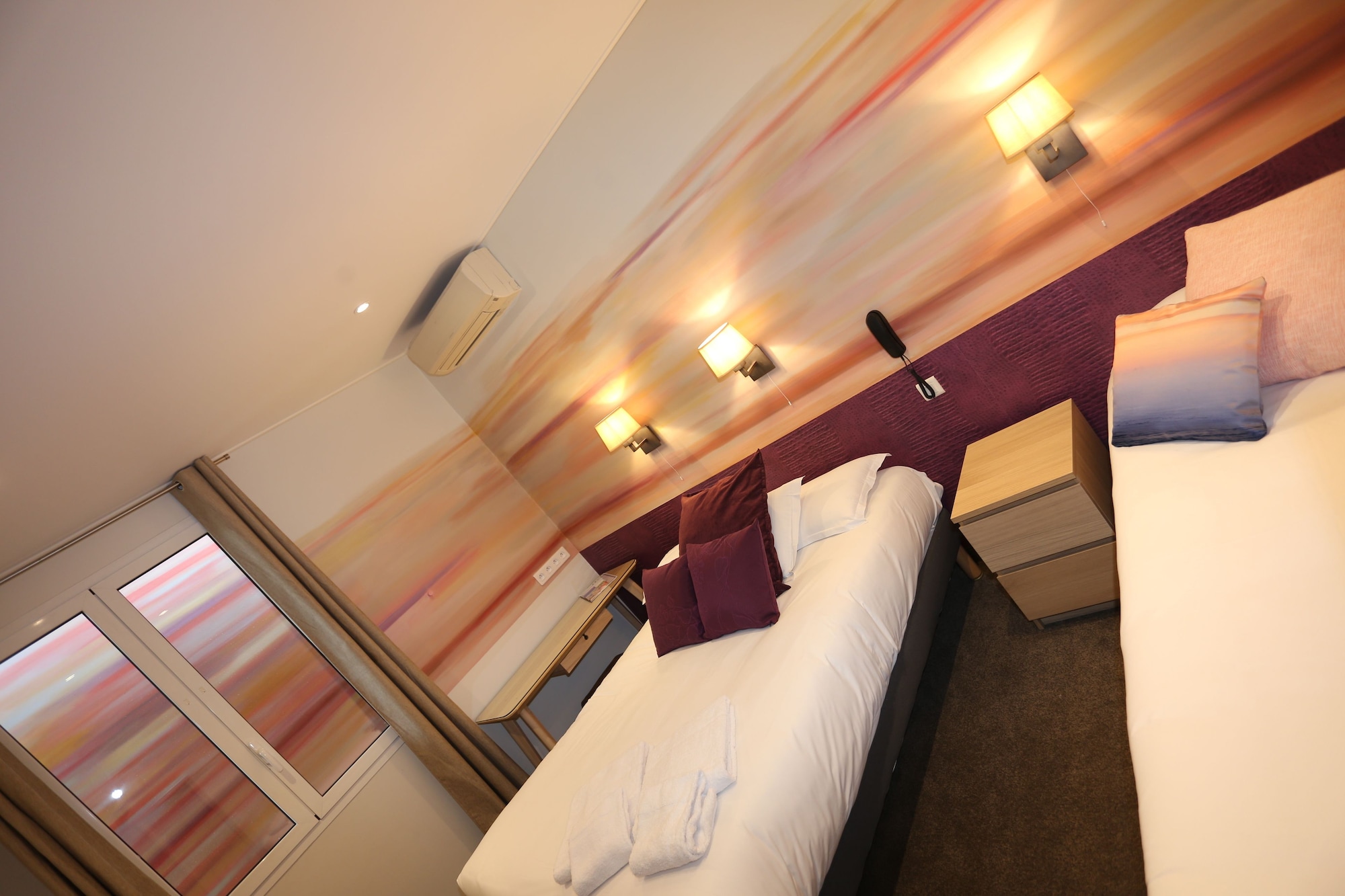 Triple, 1 Double and 1 Single Bed, Murphy Bed, with View