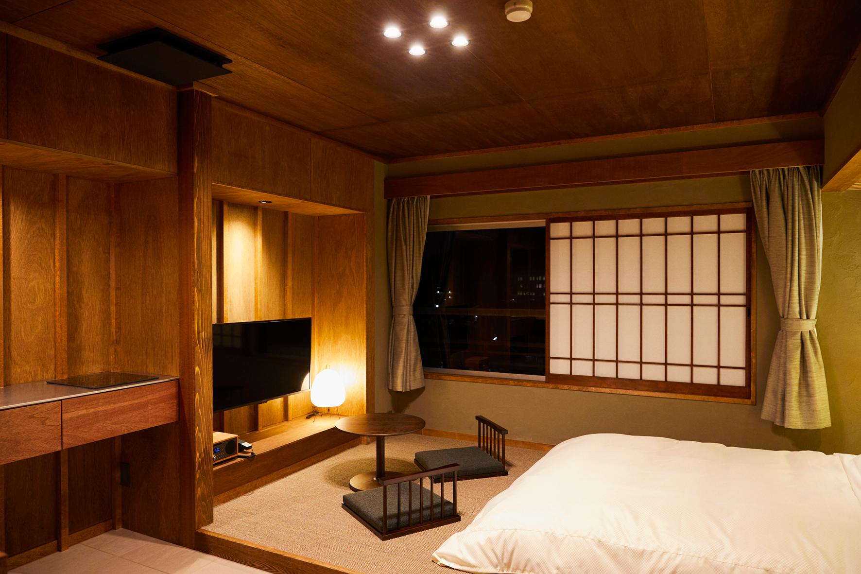 Interior, Japanese Western, Double Bed, Indoor Spring Bath