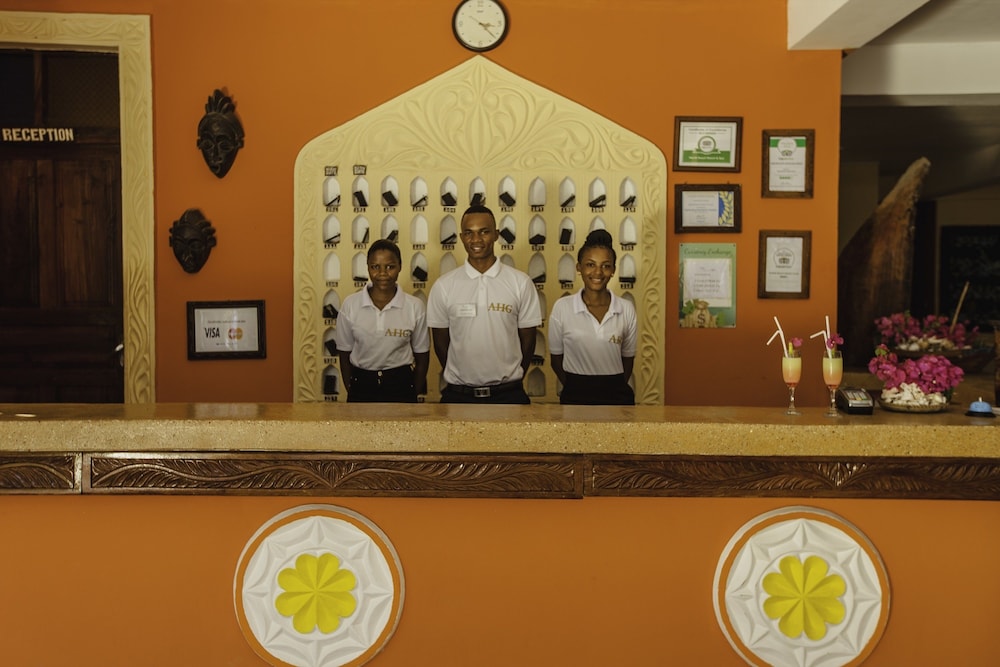 Lobby at AHG Waridi Beach Resort & Spa, PWANI MCHANGANI