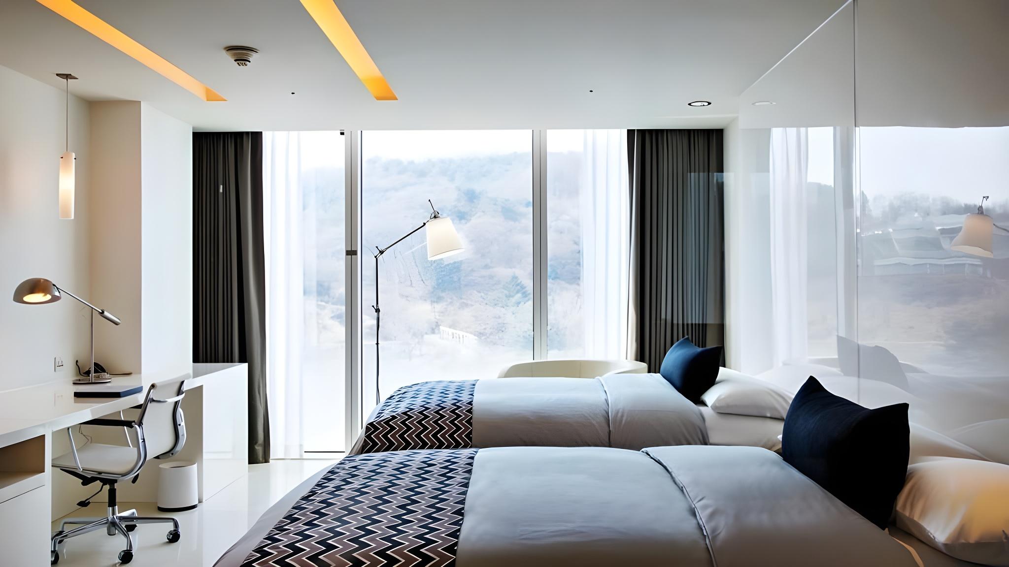Skyline, Deluxe, 2 Queen Beds, Mountain View