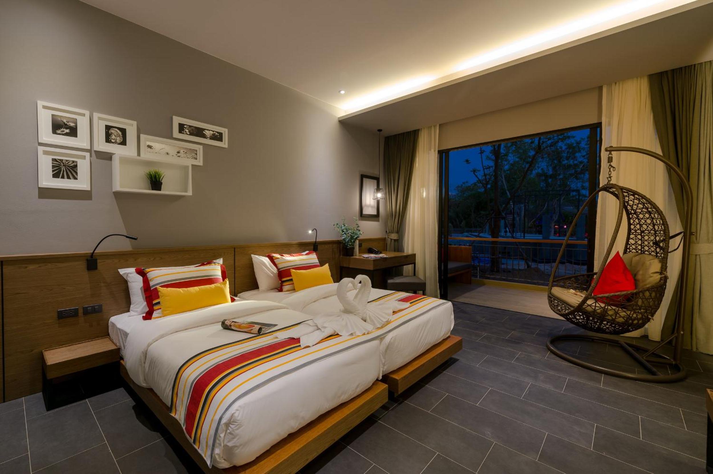 غرفة ديلوكس بسرير مزدوج أو سريرين منفصلين، The Gallery Hotel Naiharn 7/10