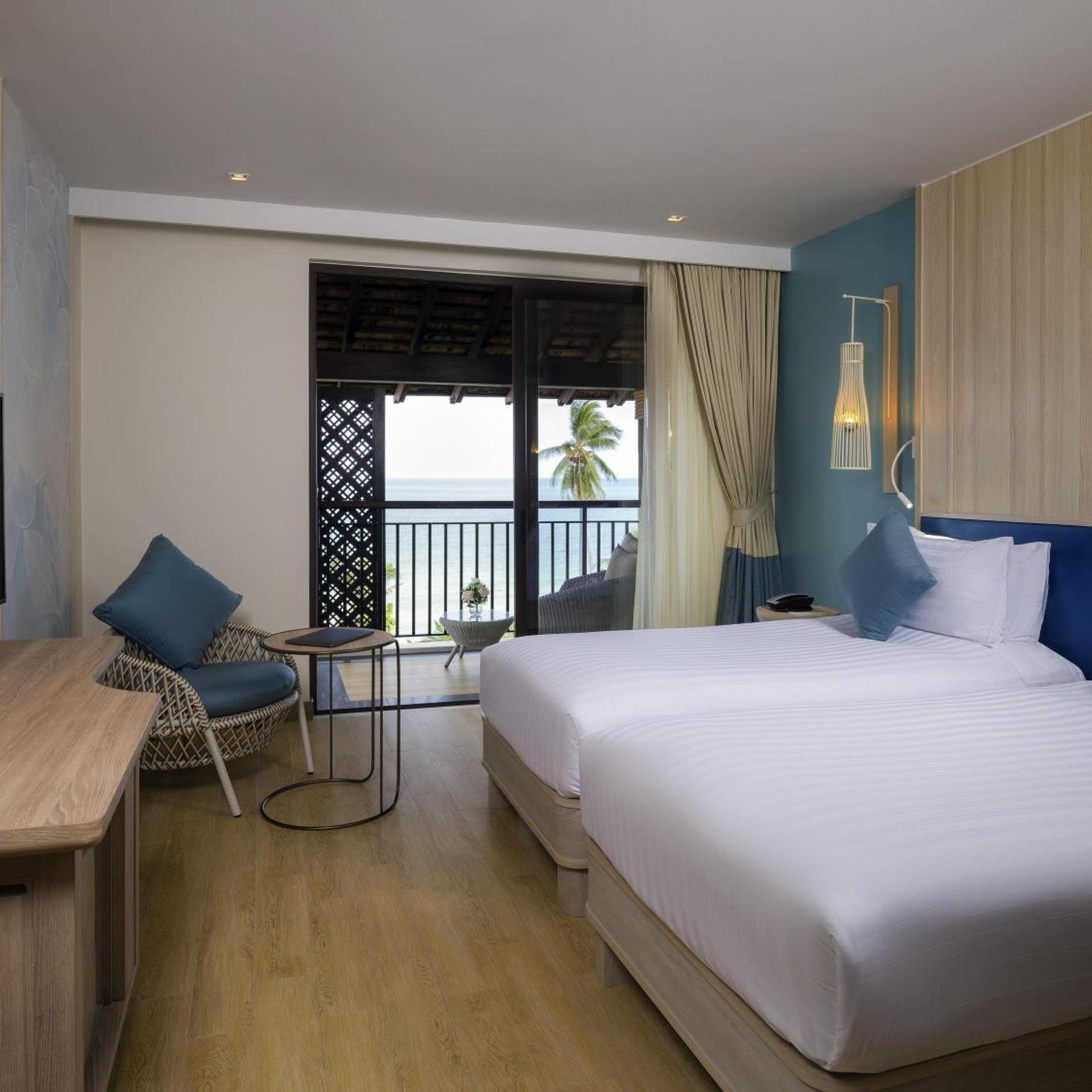 Deluxe, Twin Beds, Beach Side, Sea View