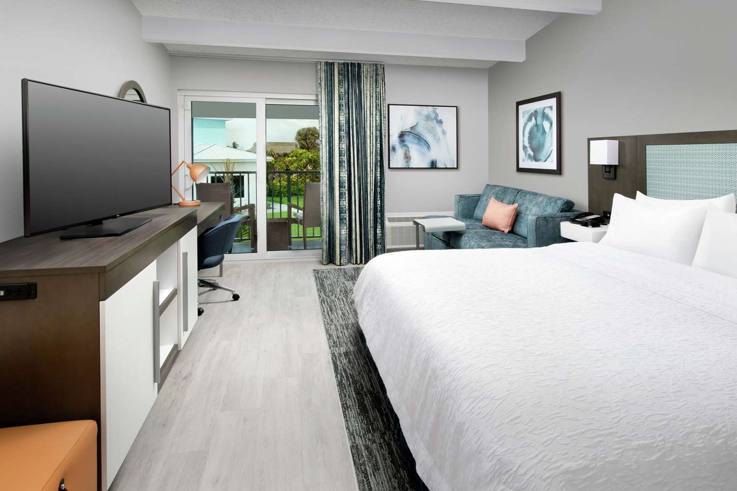 Room, King Bed, Sofa, Balcony