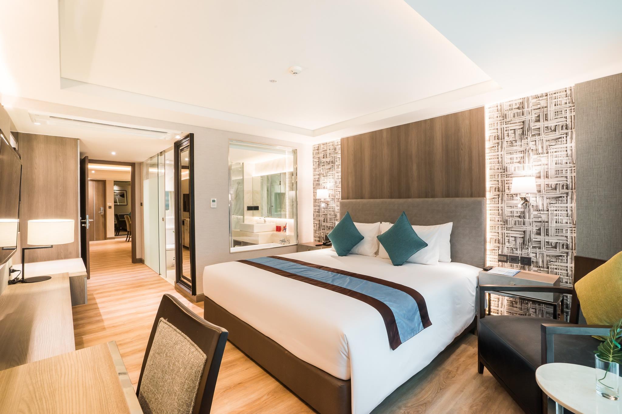 جناح بريميير بسرير كينج بغرفة نوم واحدة، Citrus Suites Sukhumvit 6 Bangkok 2/2