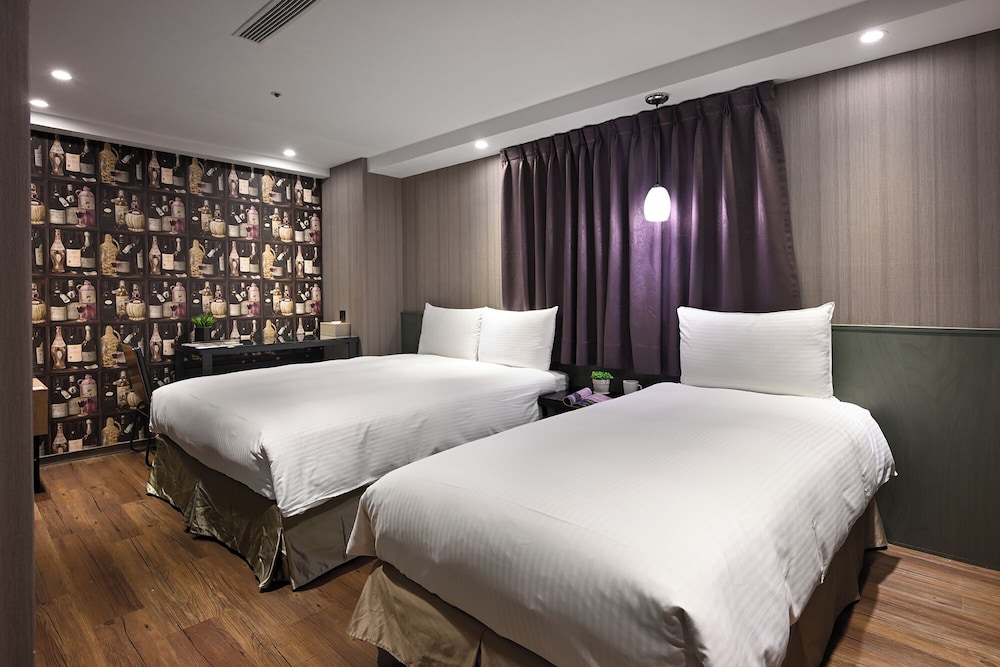 غرفة ديلوكس ثلاثية بسرير مزدوج وسرير فردي، Le room Hotel Kaifeng Taipei 8/10