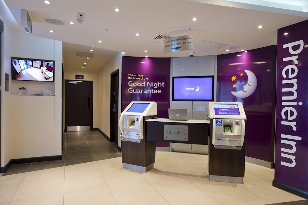 Lobby at Premier Inn Manchester Salford Media City Hotel, SALFORD