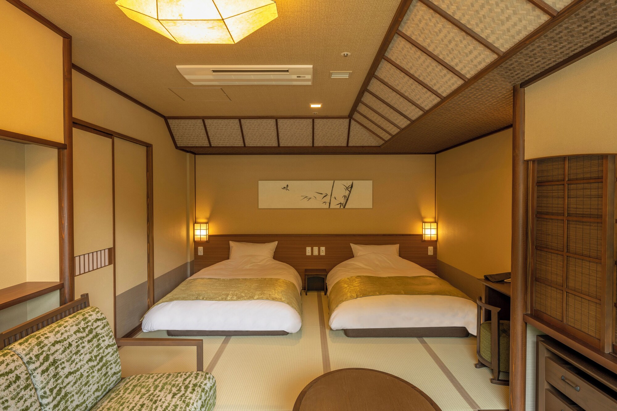 Room, Twin Beds, Road Side, Hot Spring Bath