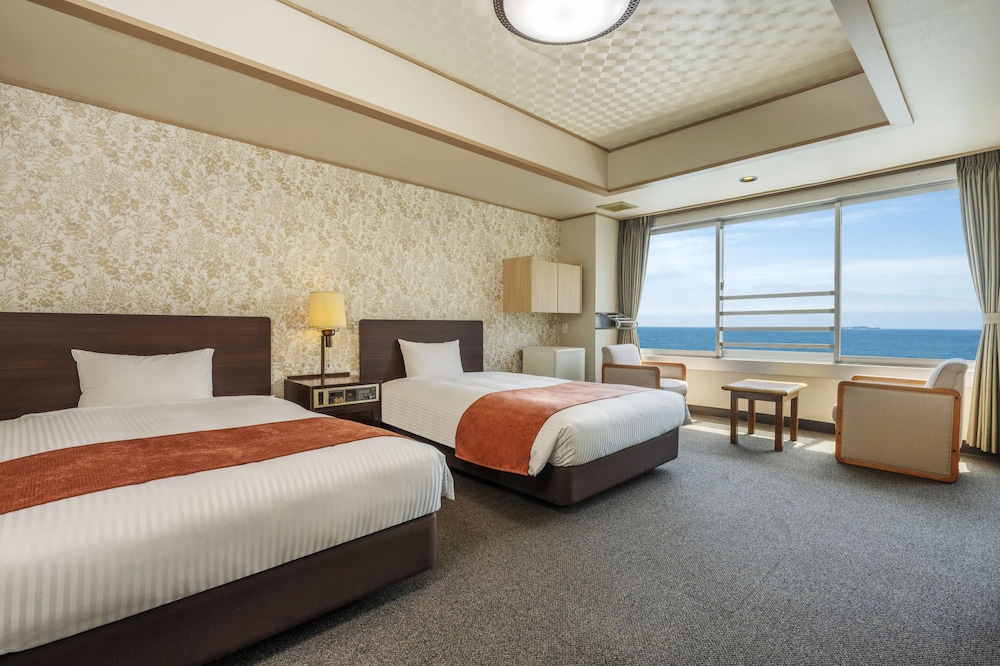 Japanese Western, Ocean, Superior, Twin Beds, 5 Futon Beds, Tatami