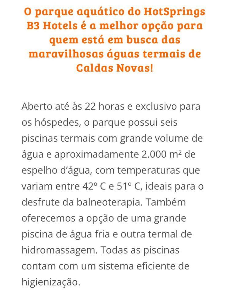 Suite Hot Springs B3 Hoteis - Caldas Novas 25/49