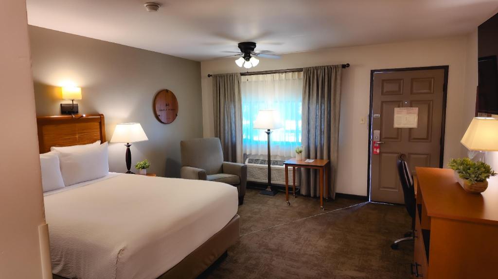 Comfort, Queen Bed, Bath and Shower