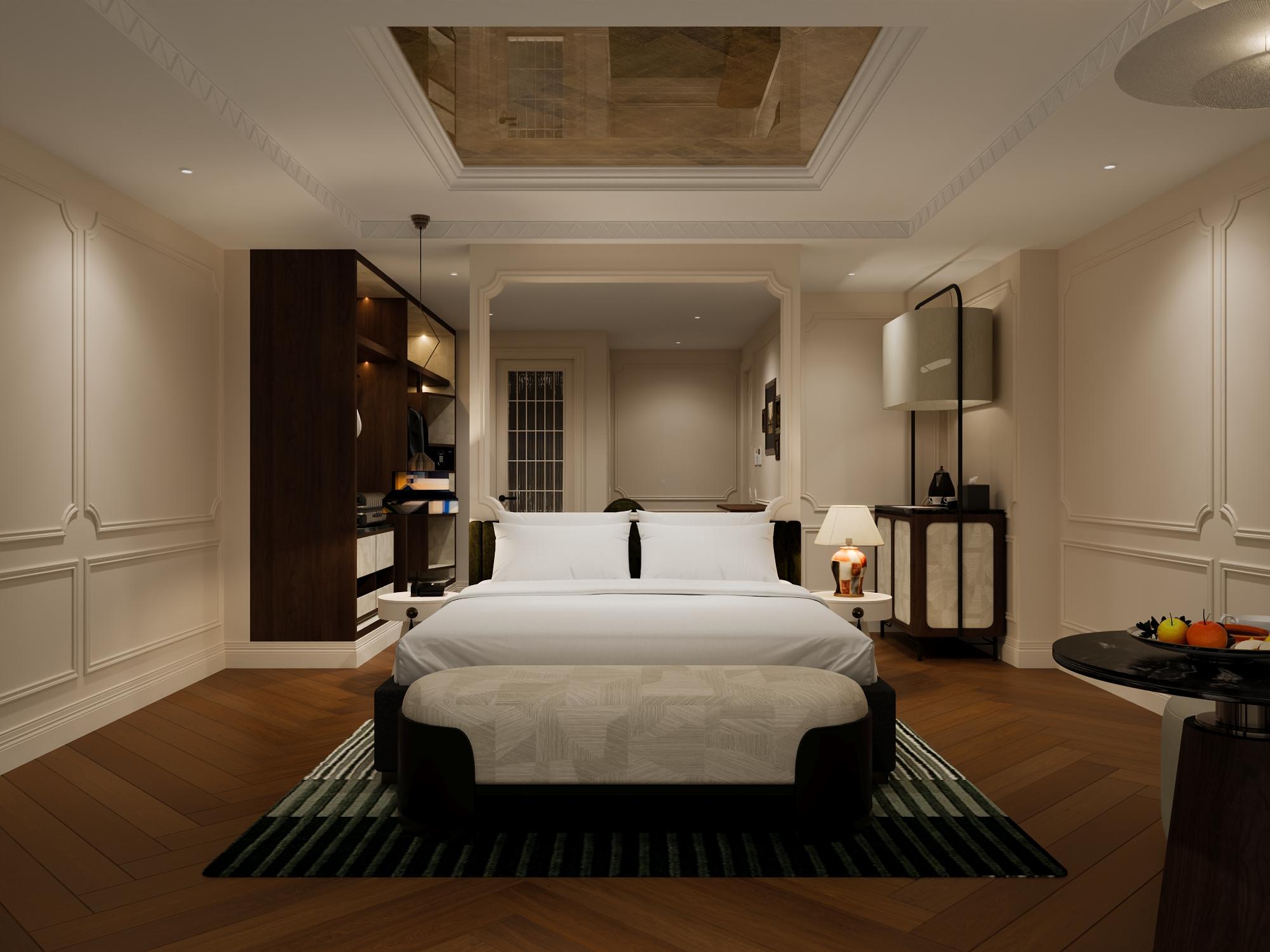 Gallery, Suite, Queen Bed, Temple View, Balcony