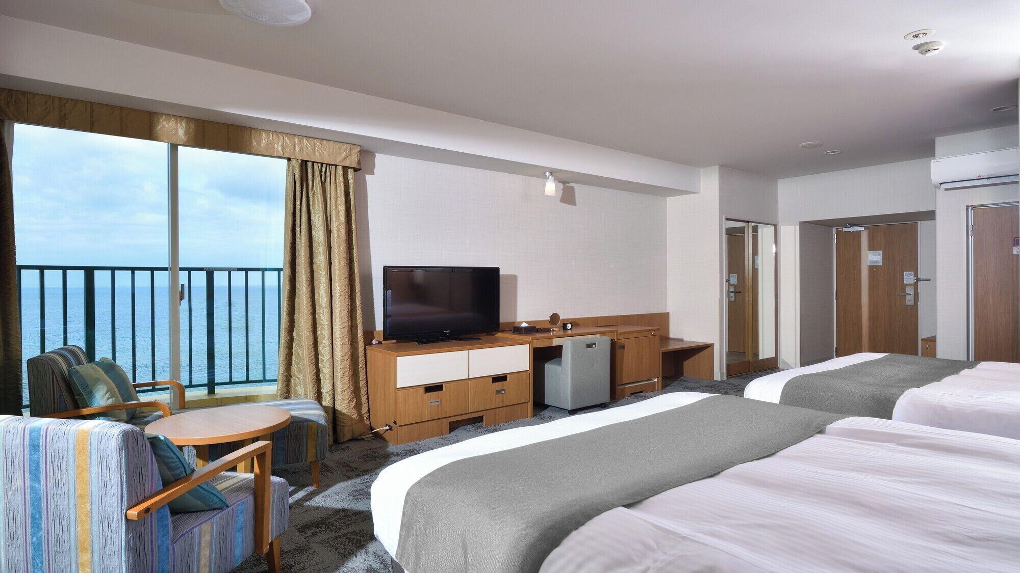 Premier, Twin Beds, Ocean View, Main Building