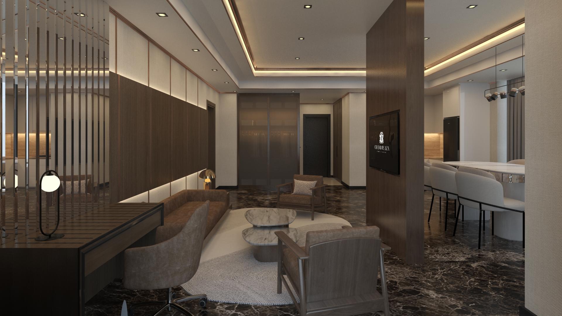 غرفة بسريرين منفصلين مع دخول صالة النادي، Grand Plaza Hanoi 1/1