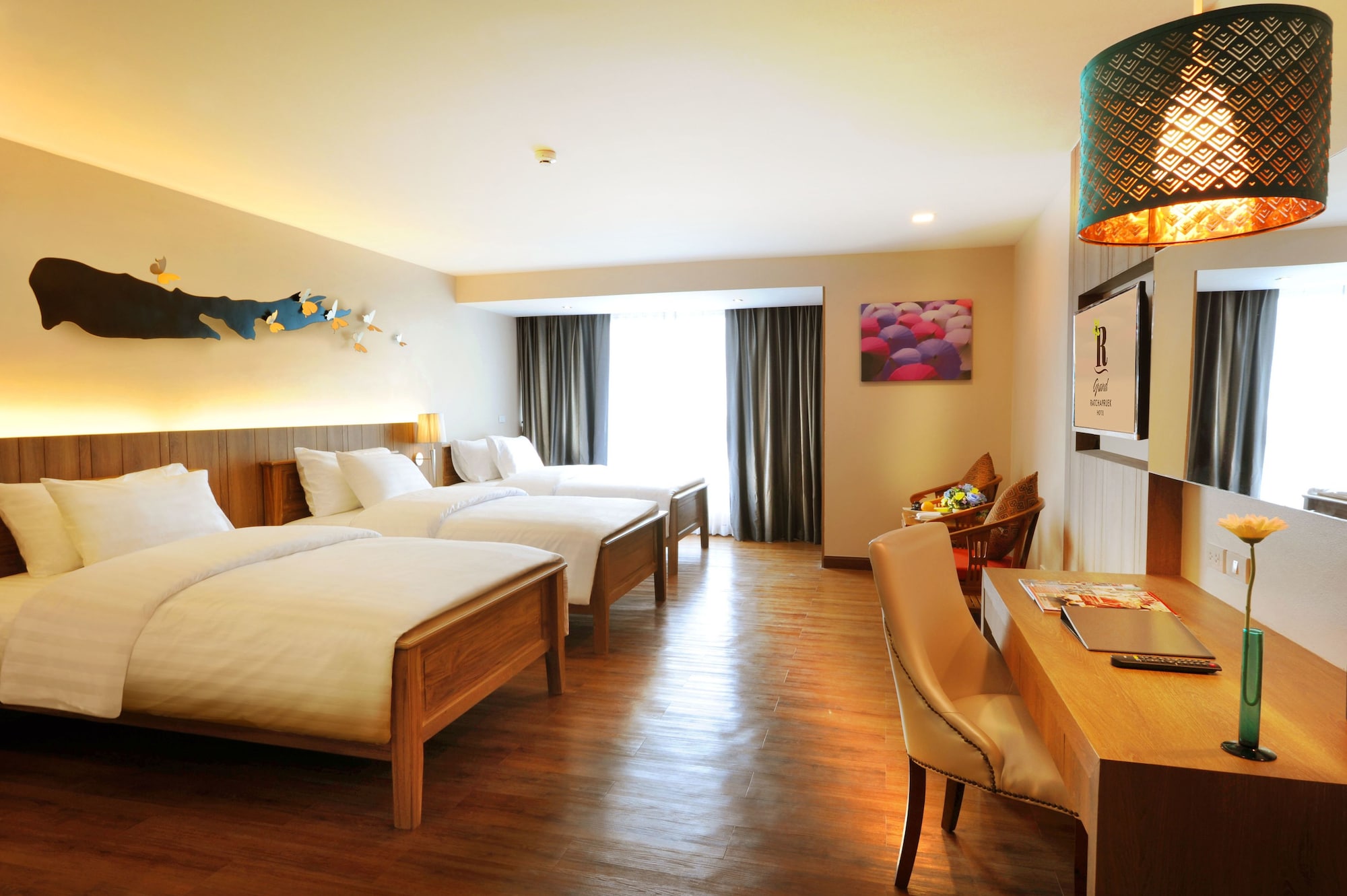 غرفة ثلاثية بثلاثة أسرّة، Grand Ratchapruek Hotel 3/10