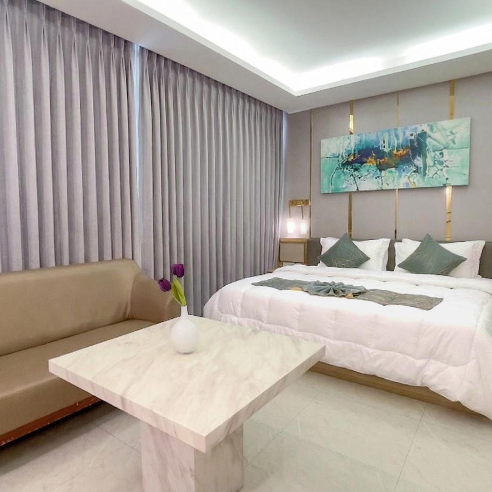 غرفة ديلوكس بسرير مزدوج أو سريرين منفصلين، Elegant Bangkok Hotel 2/5