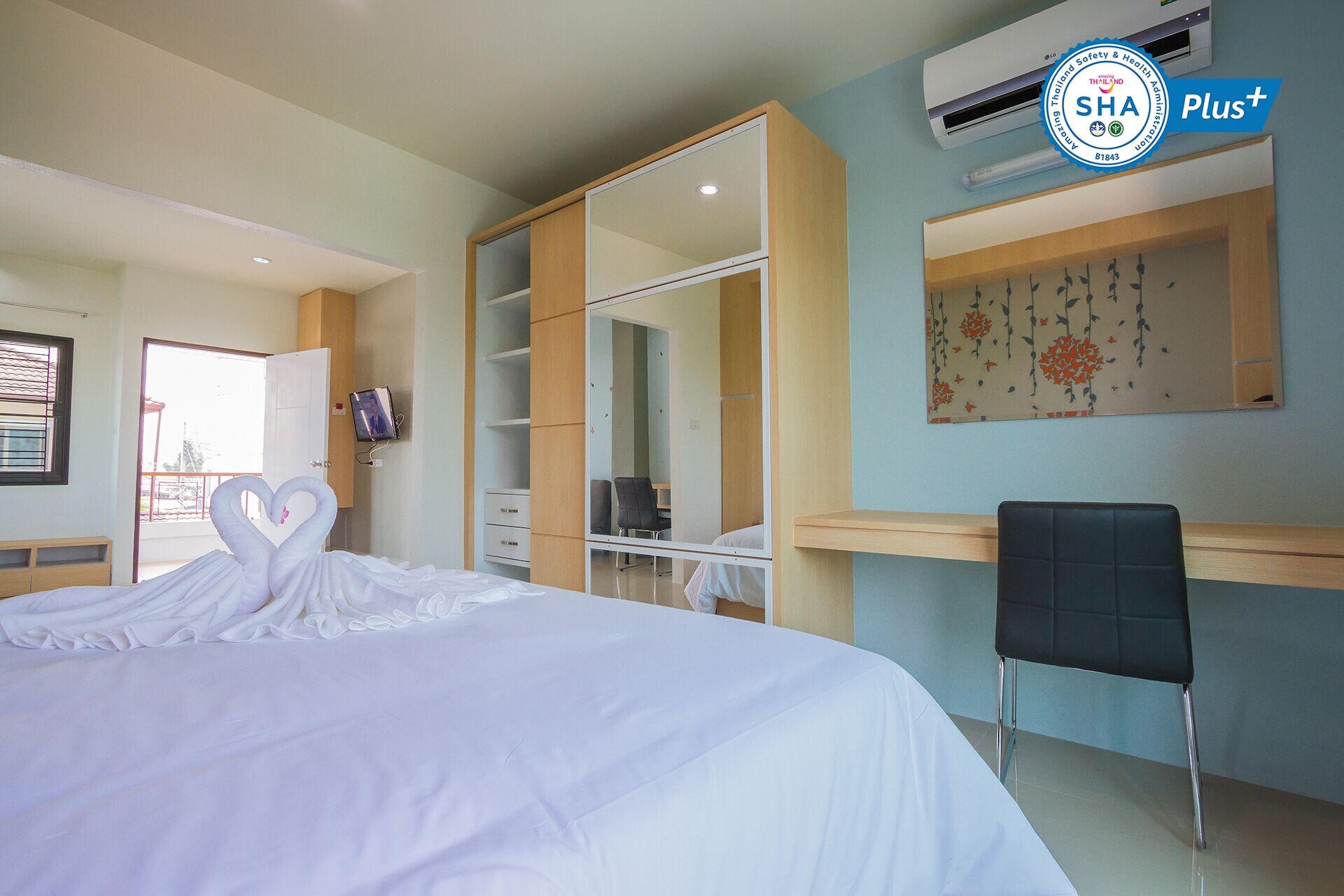 Deluxe, Studio, Queen Bed, Balcony, Sirimunta Hotel Chiang Rai Suite & Residence 5/7