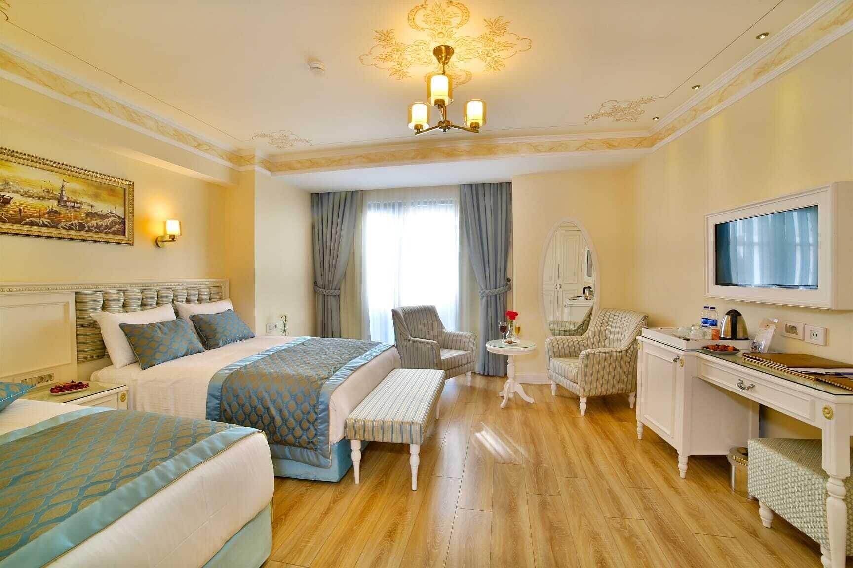 غرفة ديلوكس ثلاثية بغرفة نوم واحدة، Yilsam Sultanahmet Hotel 3/4