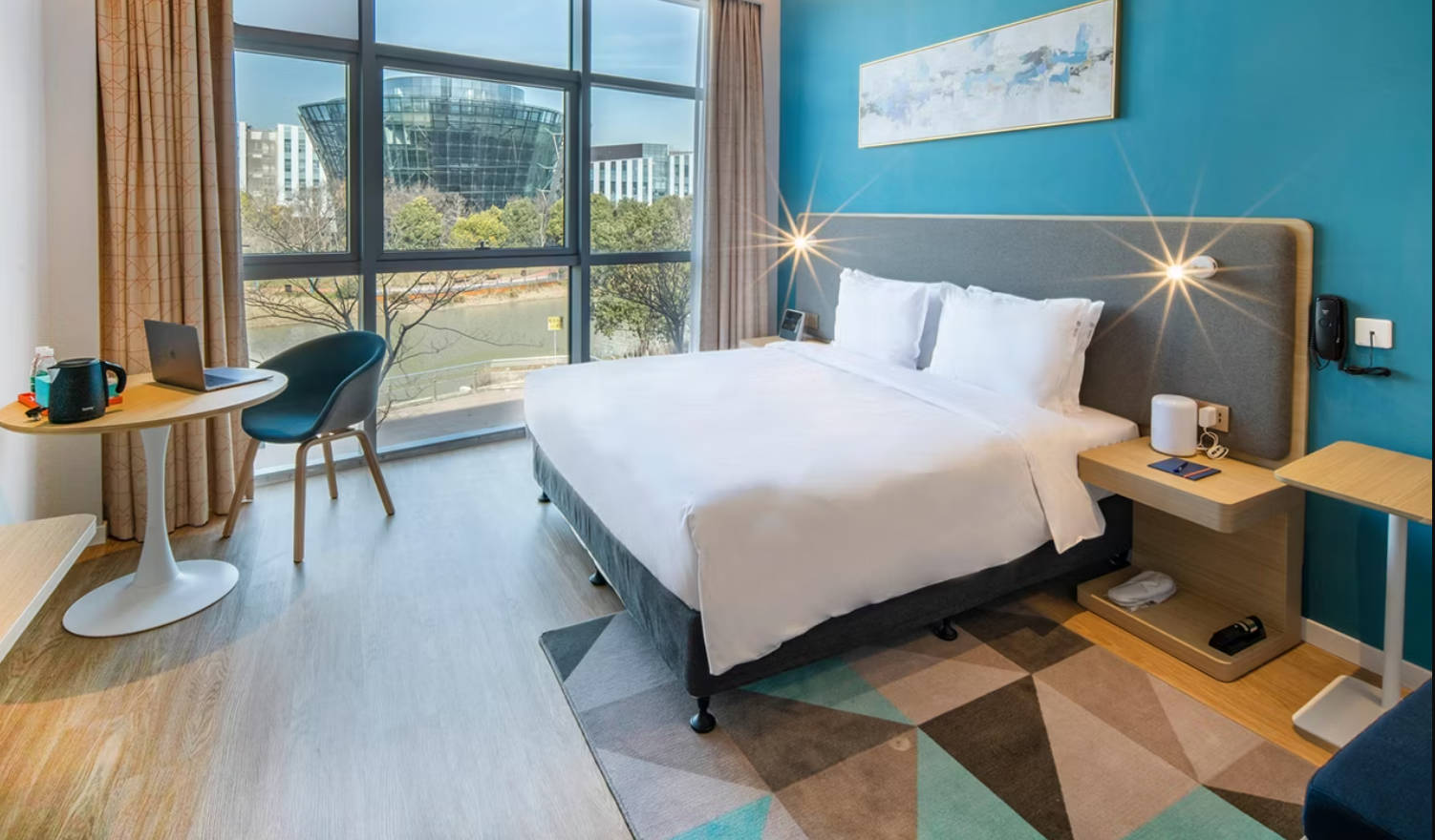 غرفة بسرير كينج، Holiday Inn Express Shanghai Pudong Zhangjiang 2/5