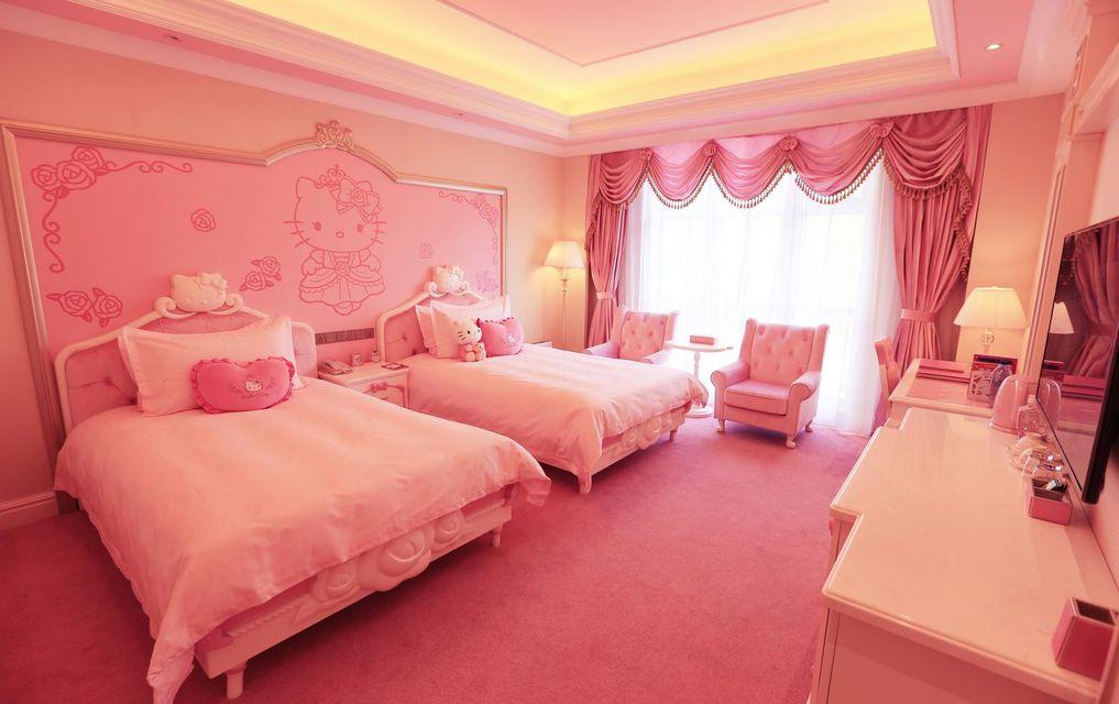 Theme, Hello Kitty, Deluxe, Twin Beds