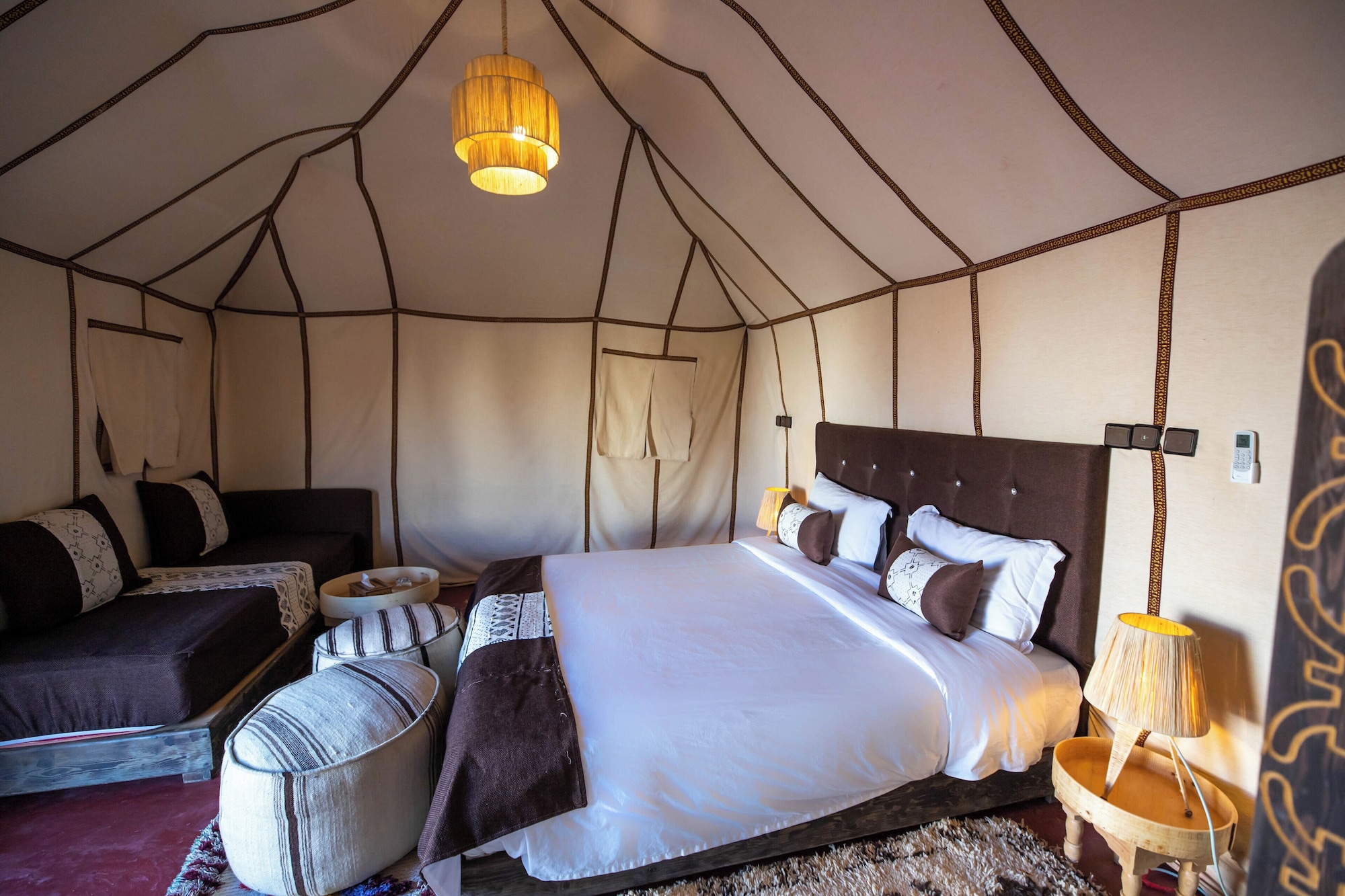 Comfort, Tent, Twin Beds, Sofa