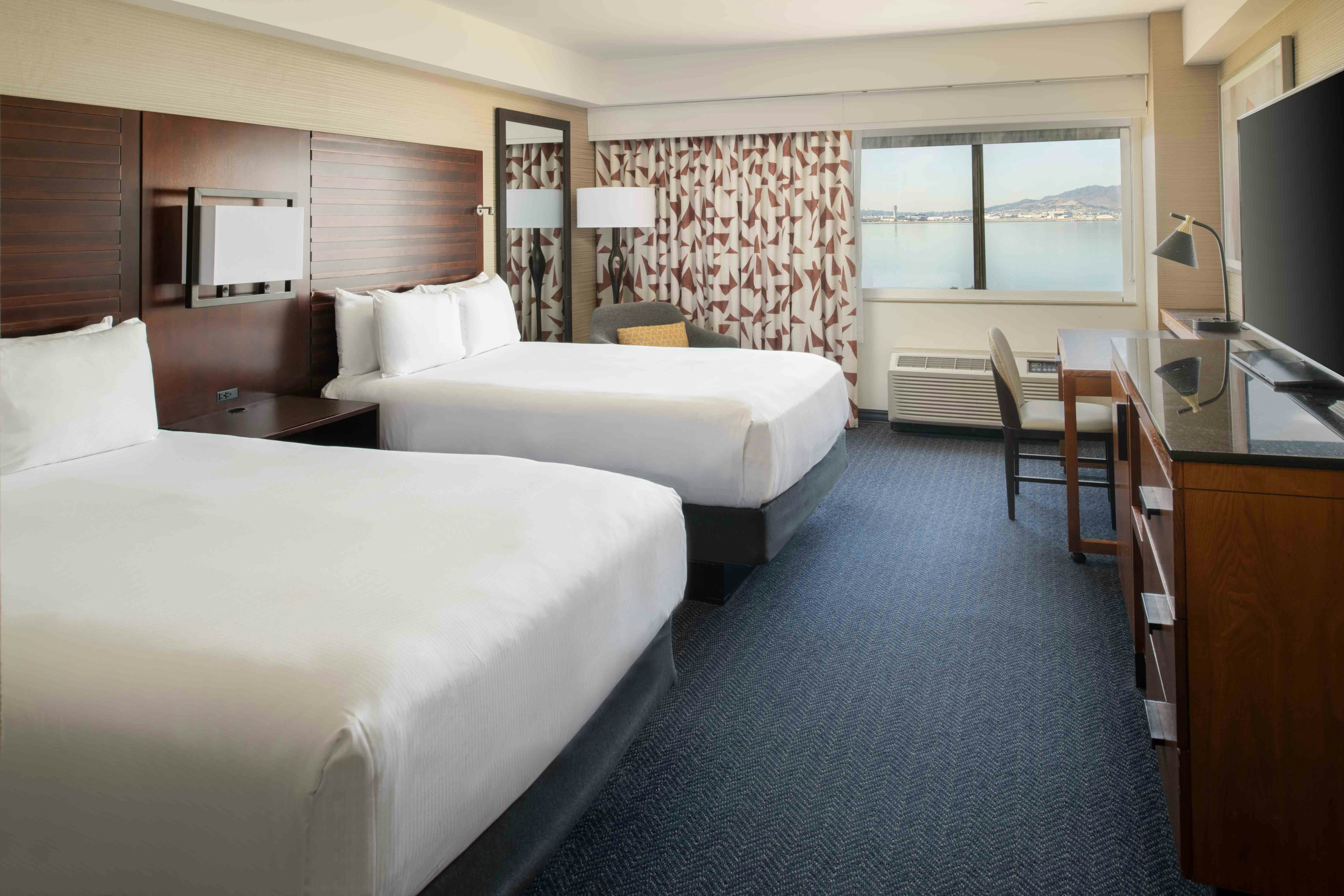 Room, 2 Double Beds, Bay View