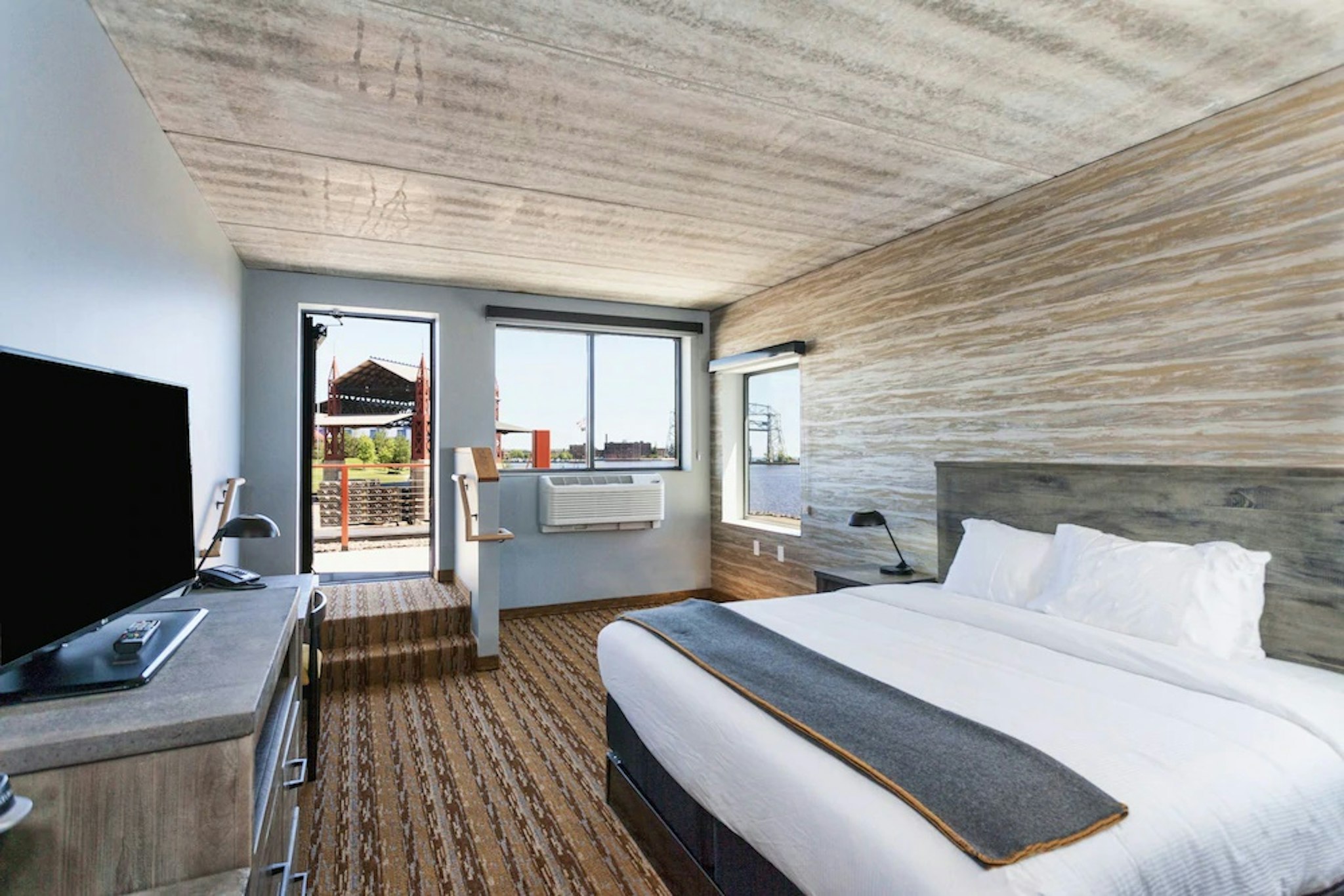 Room, King Bed, Marina Deck