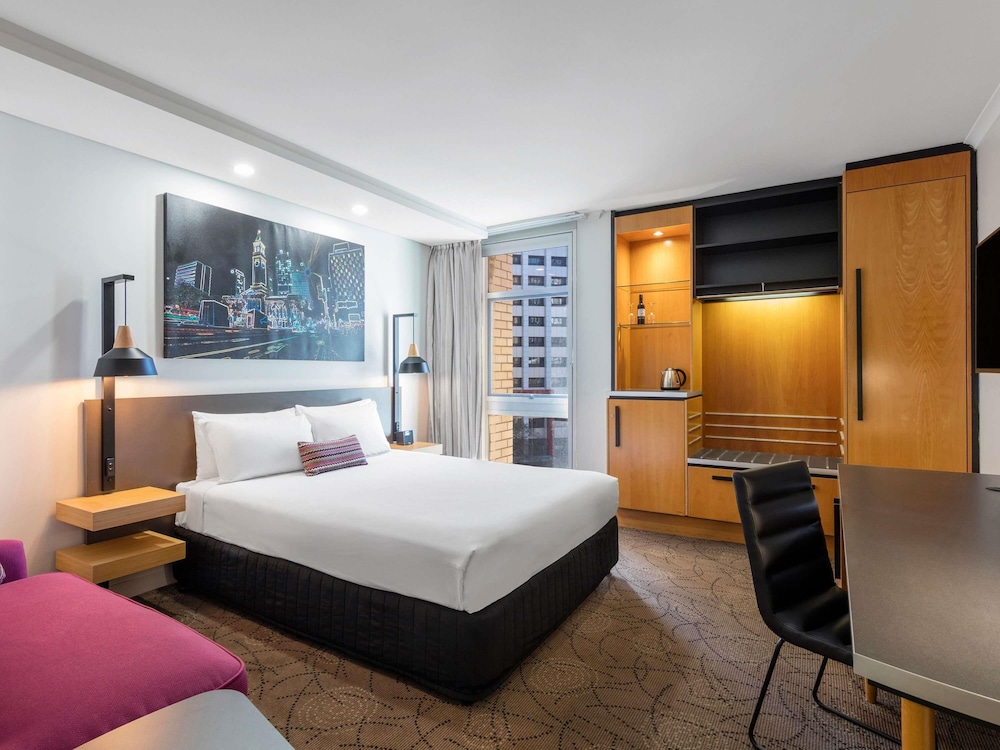 غرفة بريفيليج بسرير كوين بإطلالة على المدينة، Mercure Brisbane King George Square 3/5