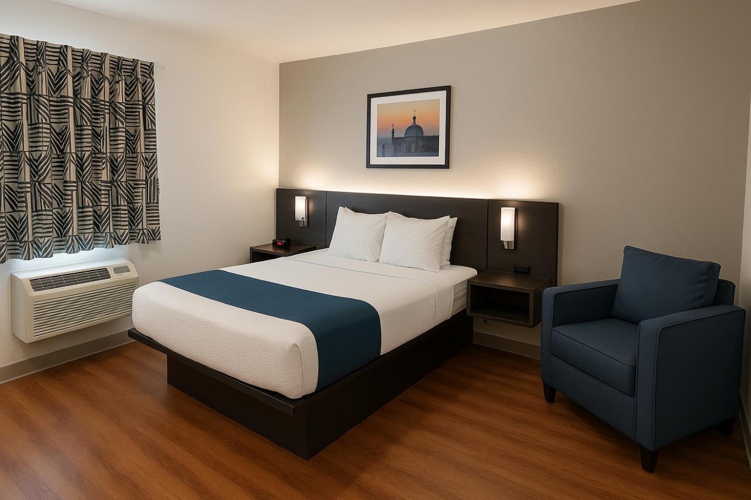 1 Queen Bed - Micfridge