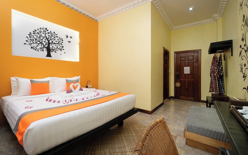 غرفة ديلوكس بسرير مزدوج أو سريرين منفصلين، Central Indochine D Angkor Hotel 8/10