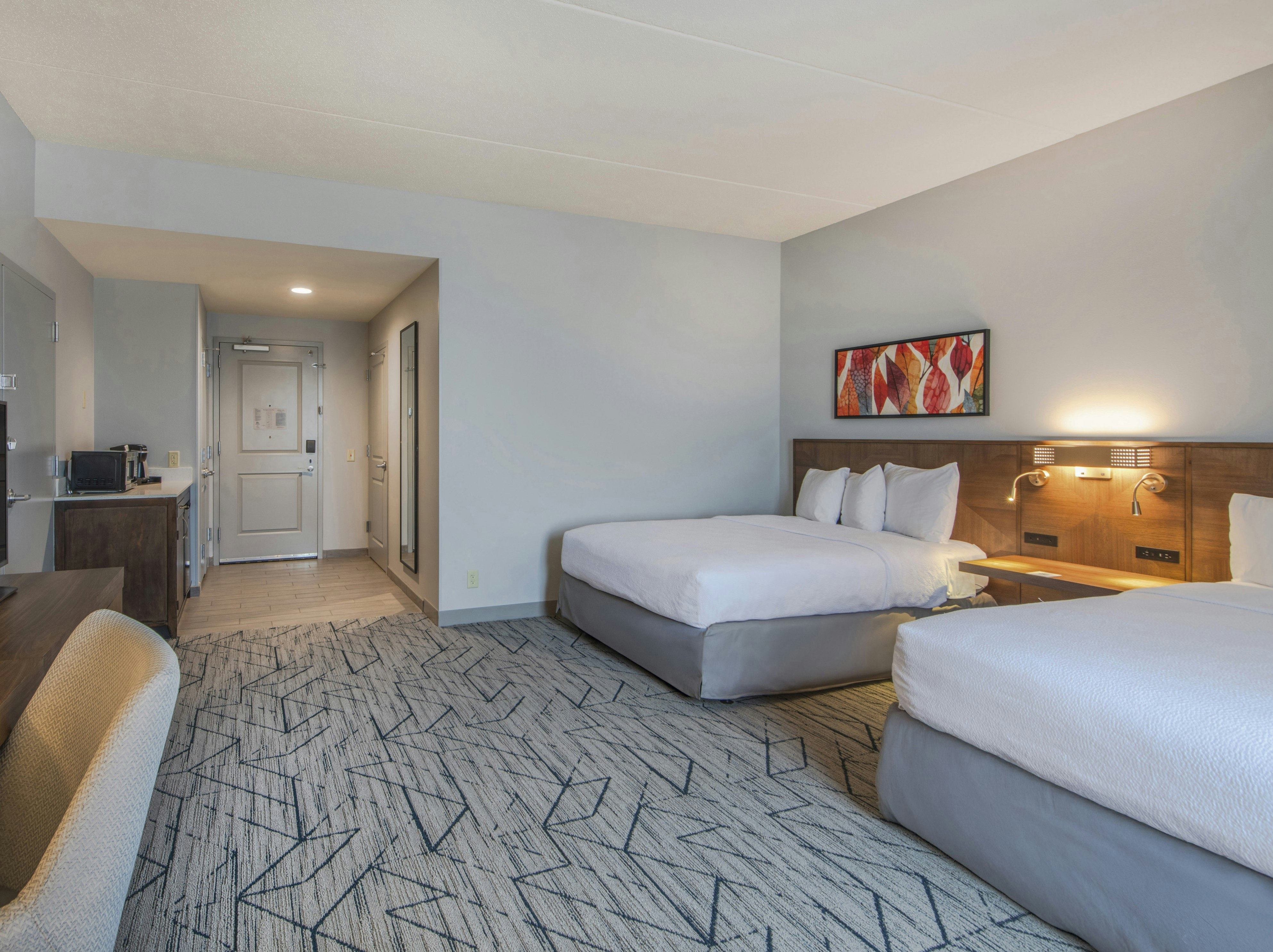 غرفة بسريرين كوين لذوي الإعاقة، Hilton Garden Inn Raleigh Cary 2/9
