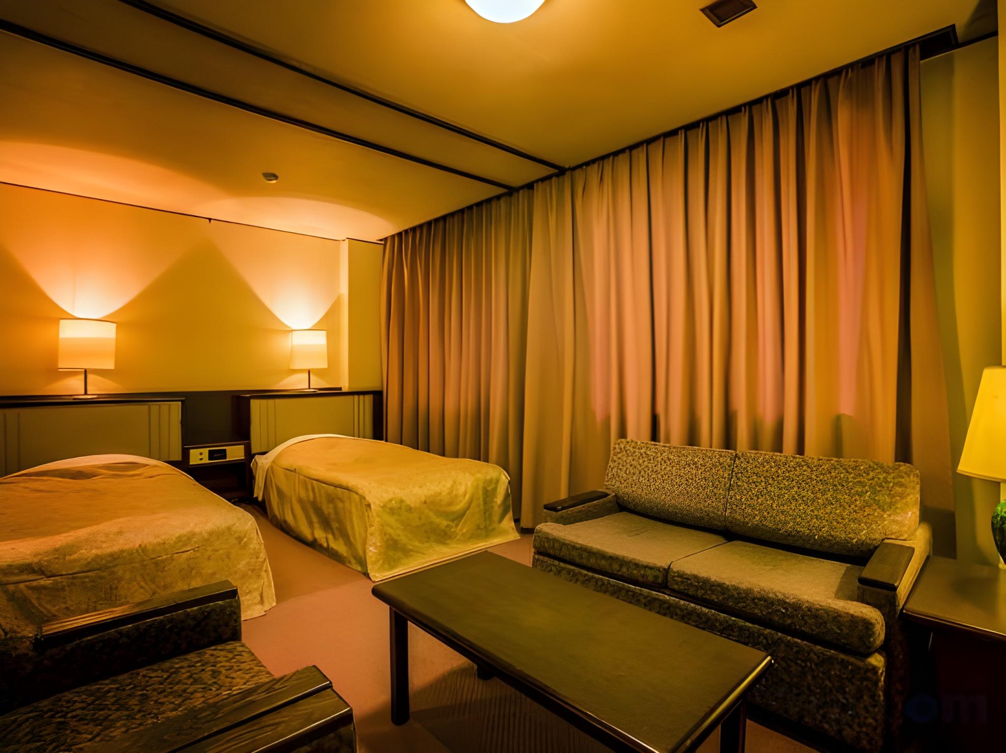 Japanese Western, Standard, Twin Beds, Indoor Bath