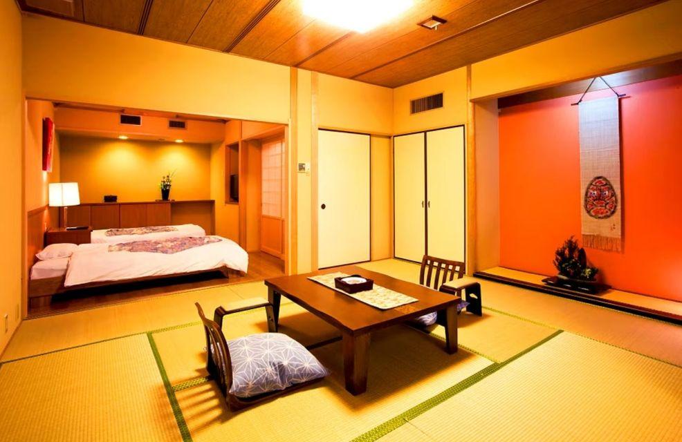 Japanese Western, Twin Beds, 4 Futon Beds, Outdoor Bath