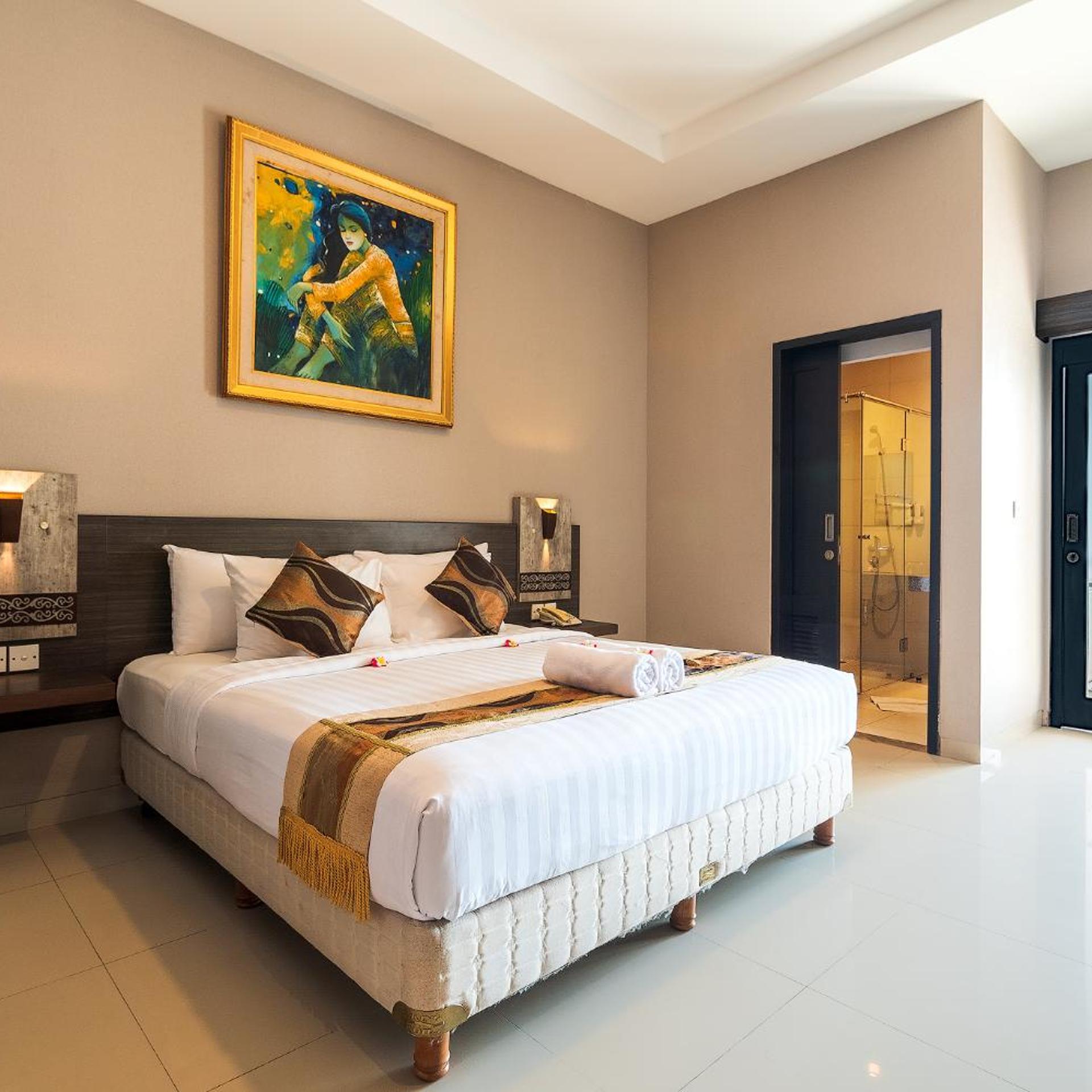 غرفة ديلوكس بإطلالة على المسبح