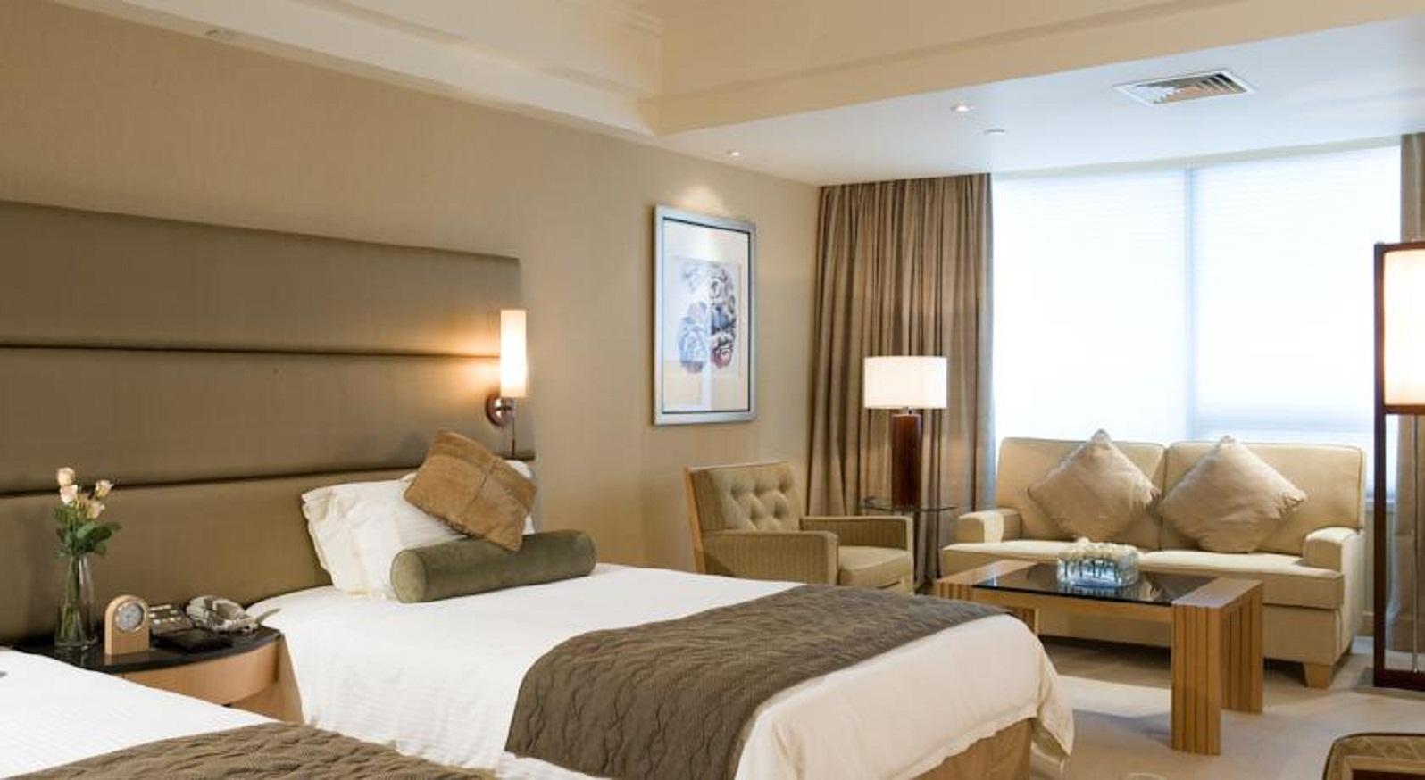 غرفة ديلوكس بسرير مزدوج أو سريرين منفصلين، DoubleTree by Hilton Hotel Shanghai Pudong 1/2