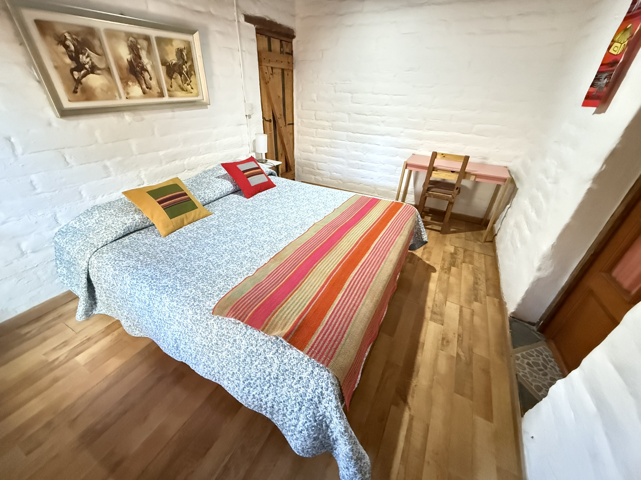 Room, 1 Double or 1 Single and 2 Queen Beds, Private Bathroom