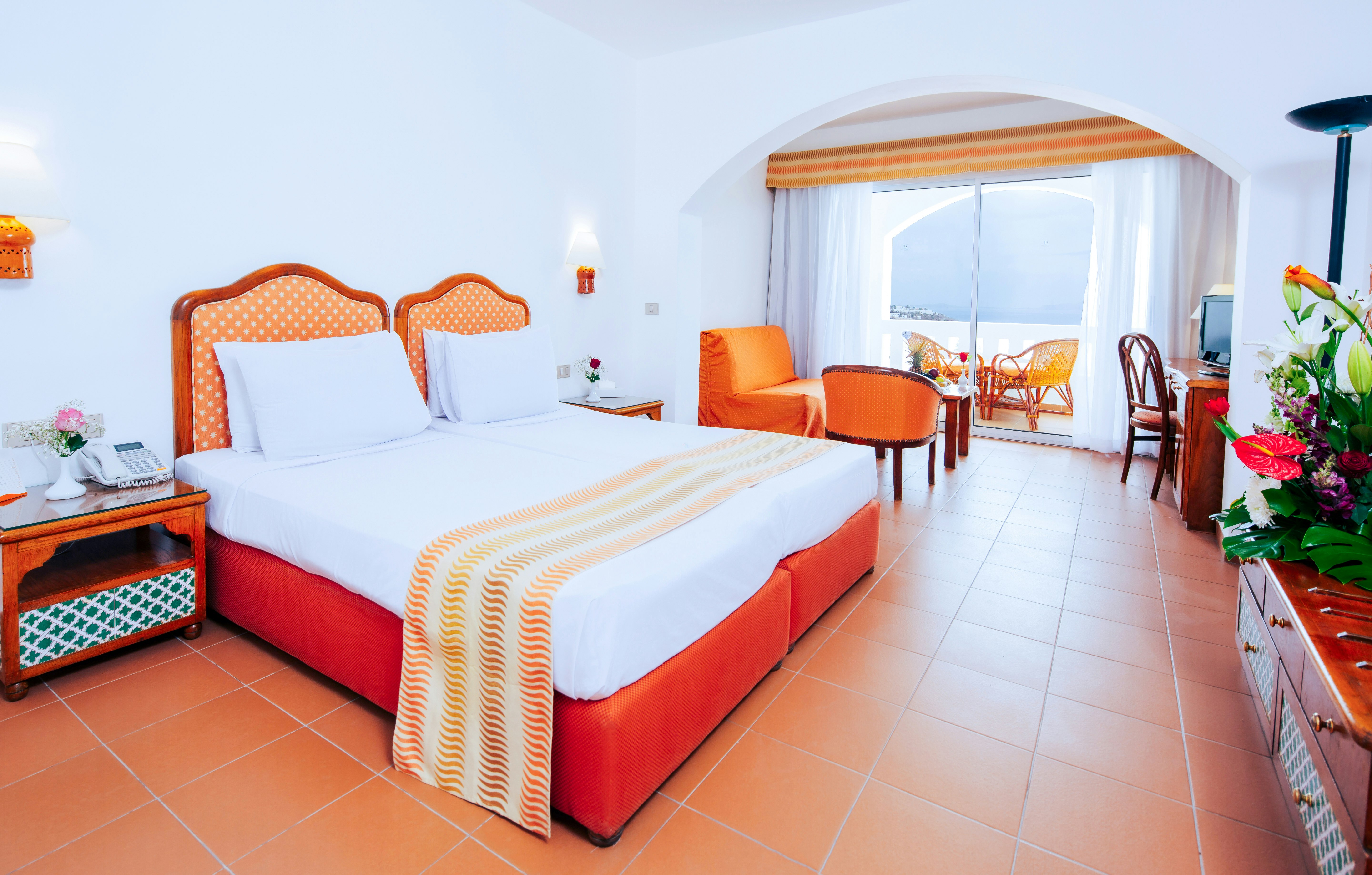 Oasis, Double or Twin Bed, Garden or Partial Sea View, Balcony or Terrace