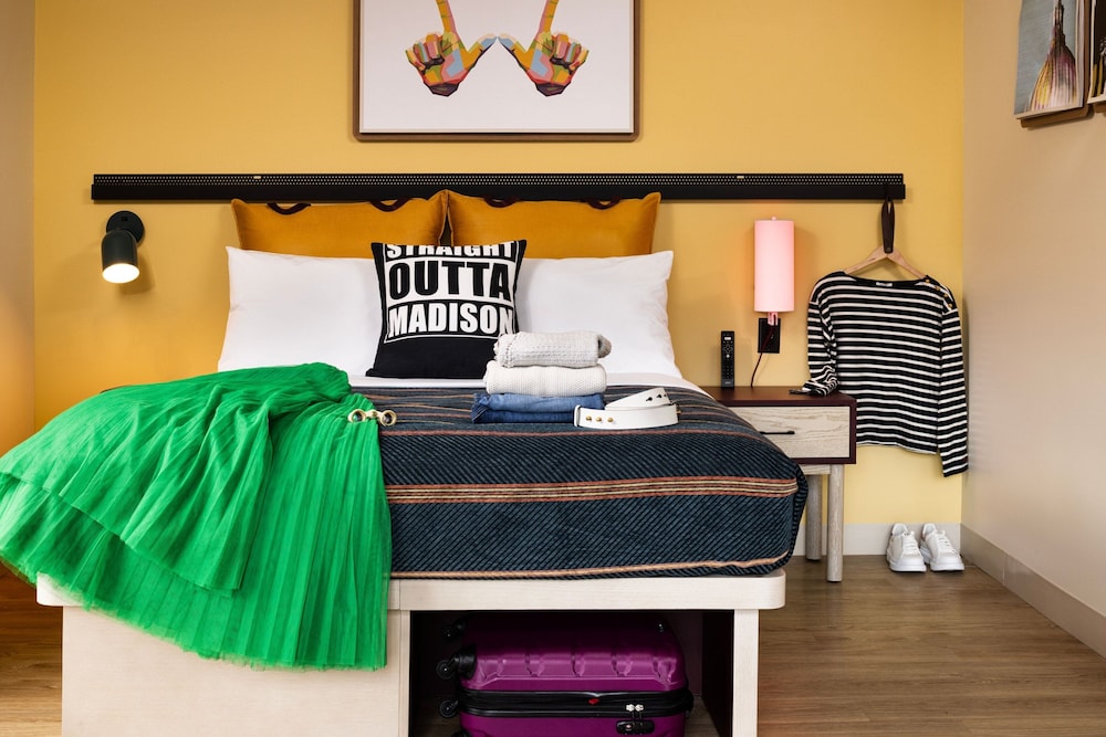 غرفة بسريرين كوين، Moxy Madison Downtown 4/7