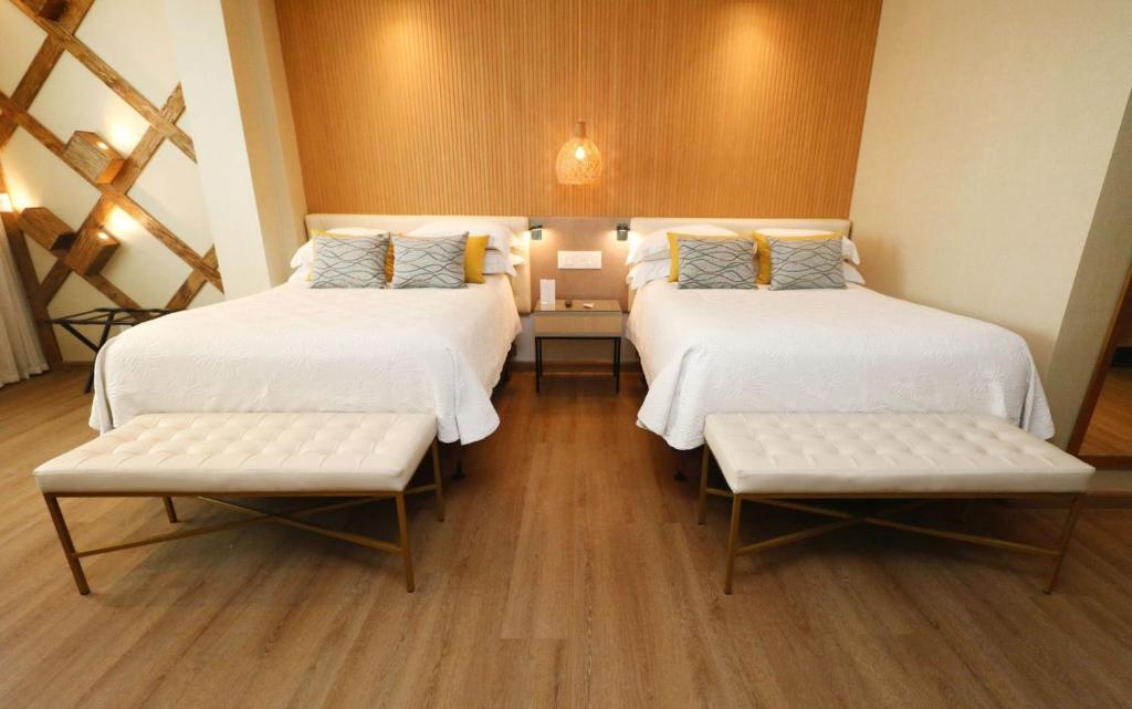 Premium, Single, 2 Double Beds, Pool View