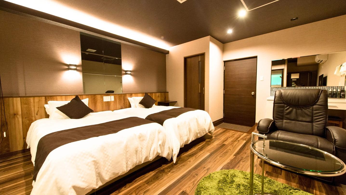 Deluxe, Twin Beds, Semi Outdoor Bath