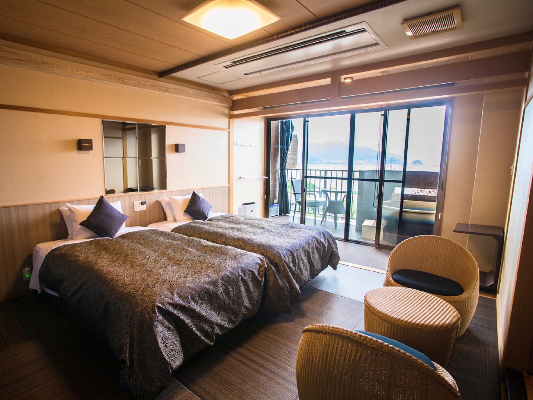 Semi Room, Superior, 2 Semi Double Beds, Outdoor Bath