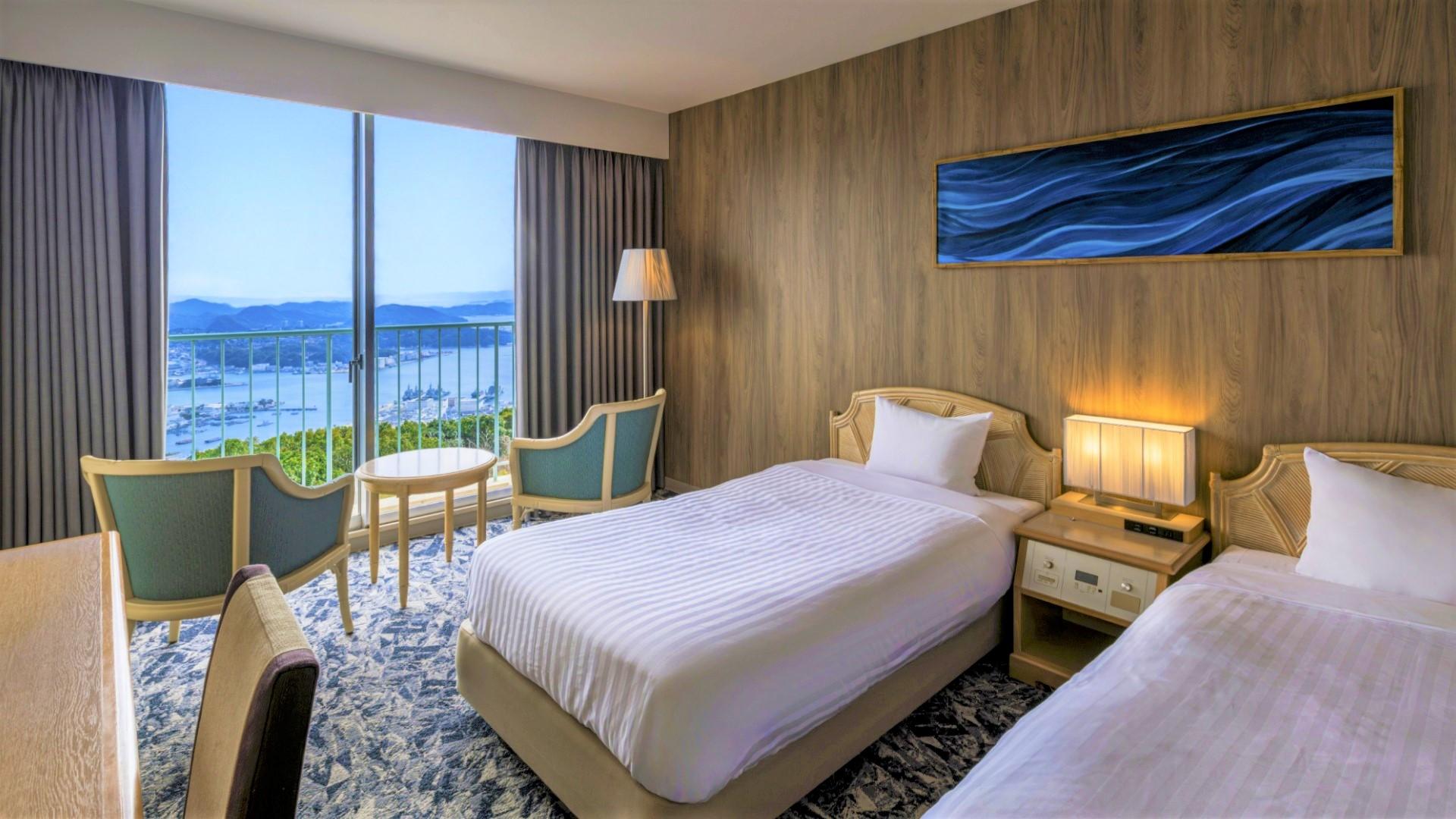 Standard, Twin Beds, City View, Night View