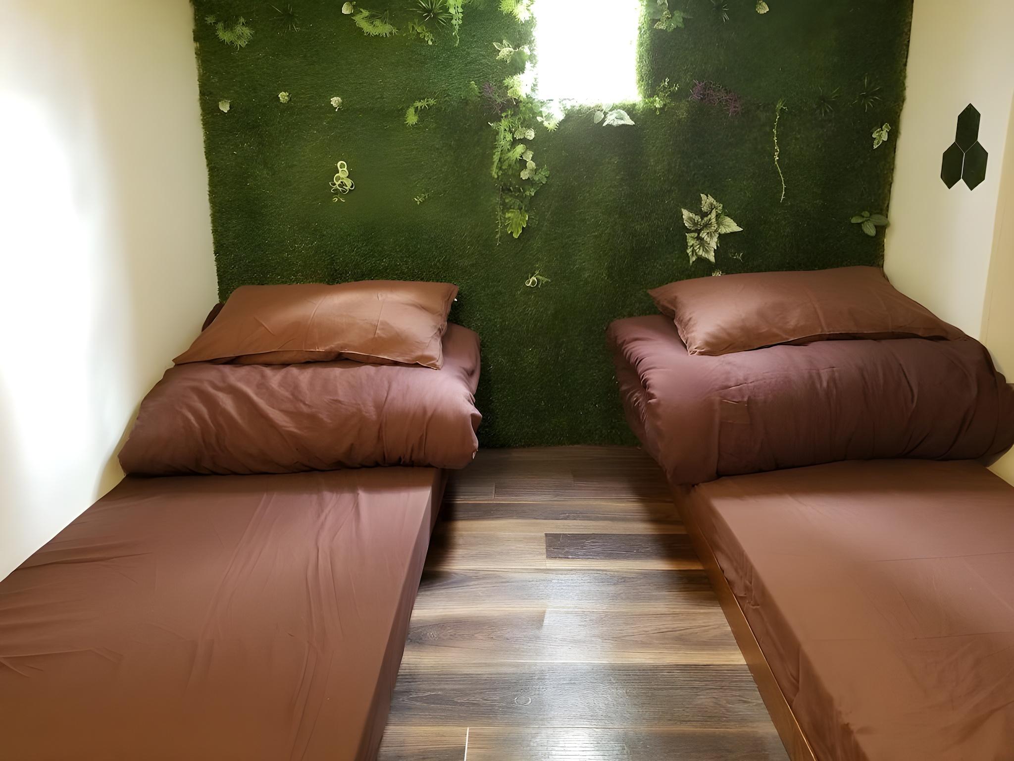 JUNIOR, TWIN BEDS, SHARED BATHROOM