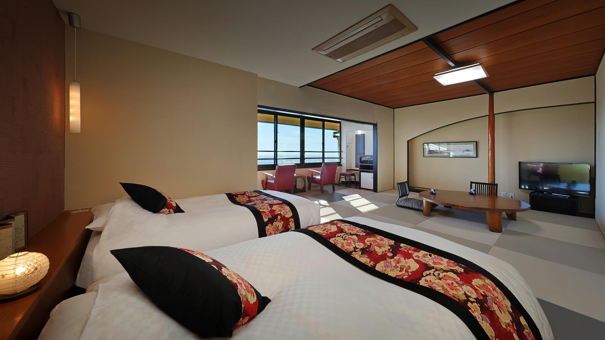 Deluxe, Twin Beds, 3 Futon Beds, High Floor
