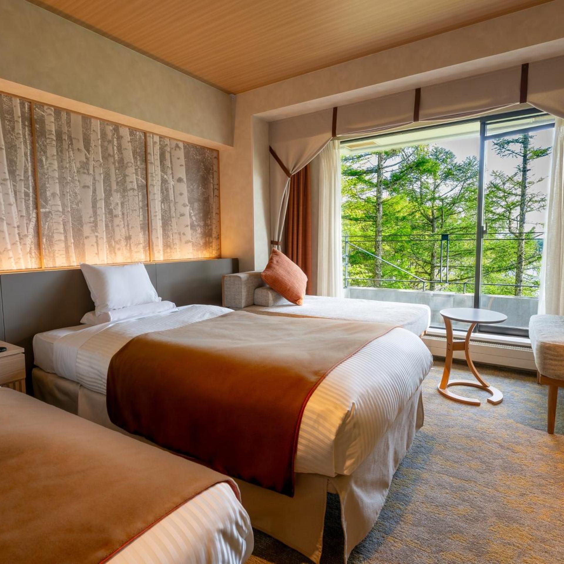 غرفة ديلوكس بسريرين منفصلين، Hotel Anbient Tateshina 2/4